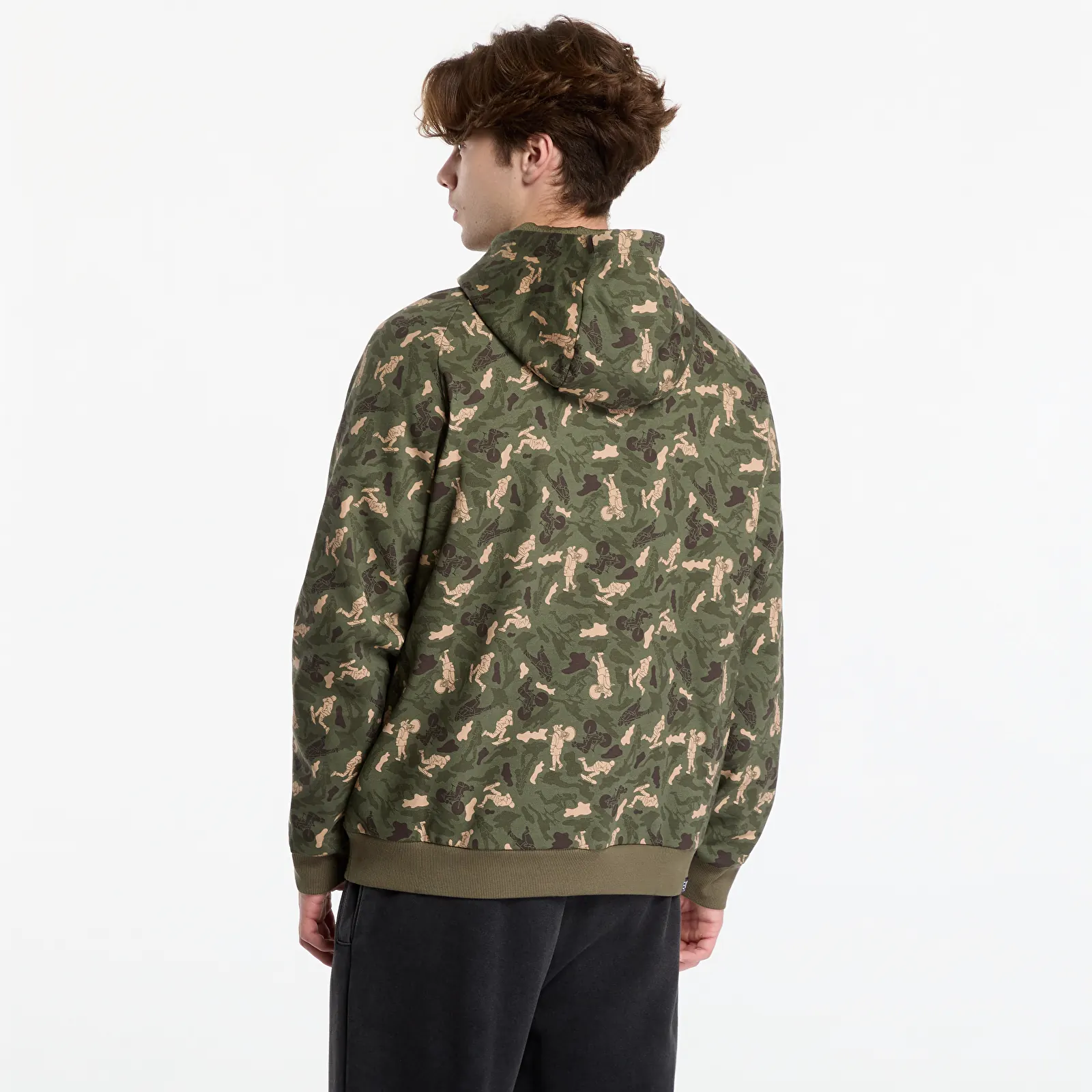 Hættetrøjer og sweatshirts EA7 Emporio Armani Train Graphic Series M Hoodie Green Fancy Camou