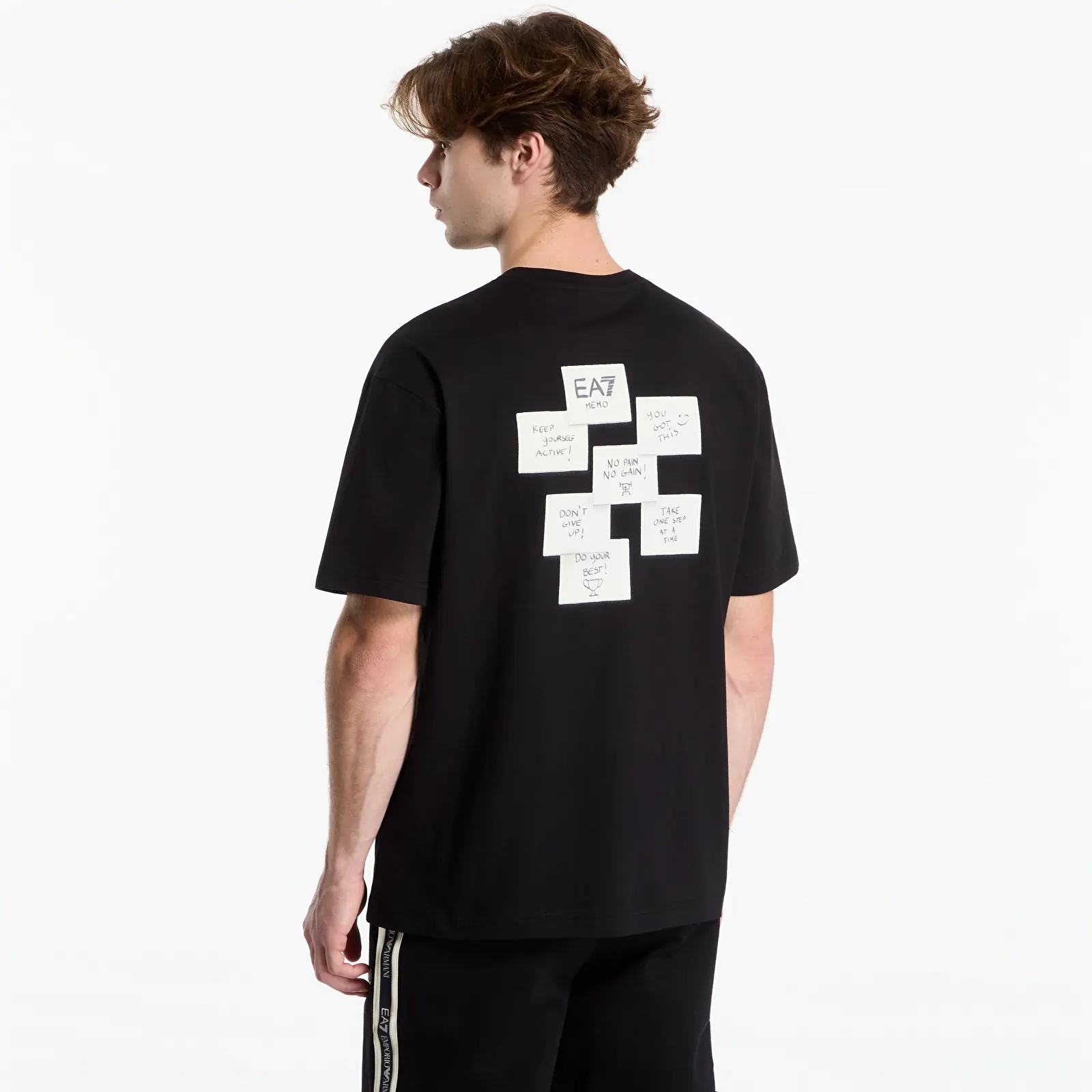 Heren T-shirts EA7 Emporio Armani Train Graphic Series M Tee Ss Black