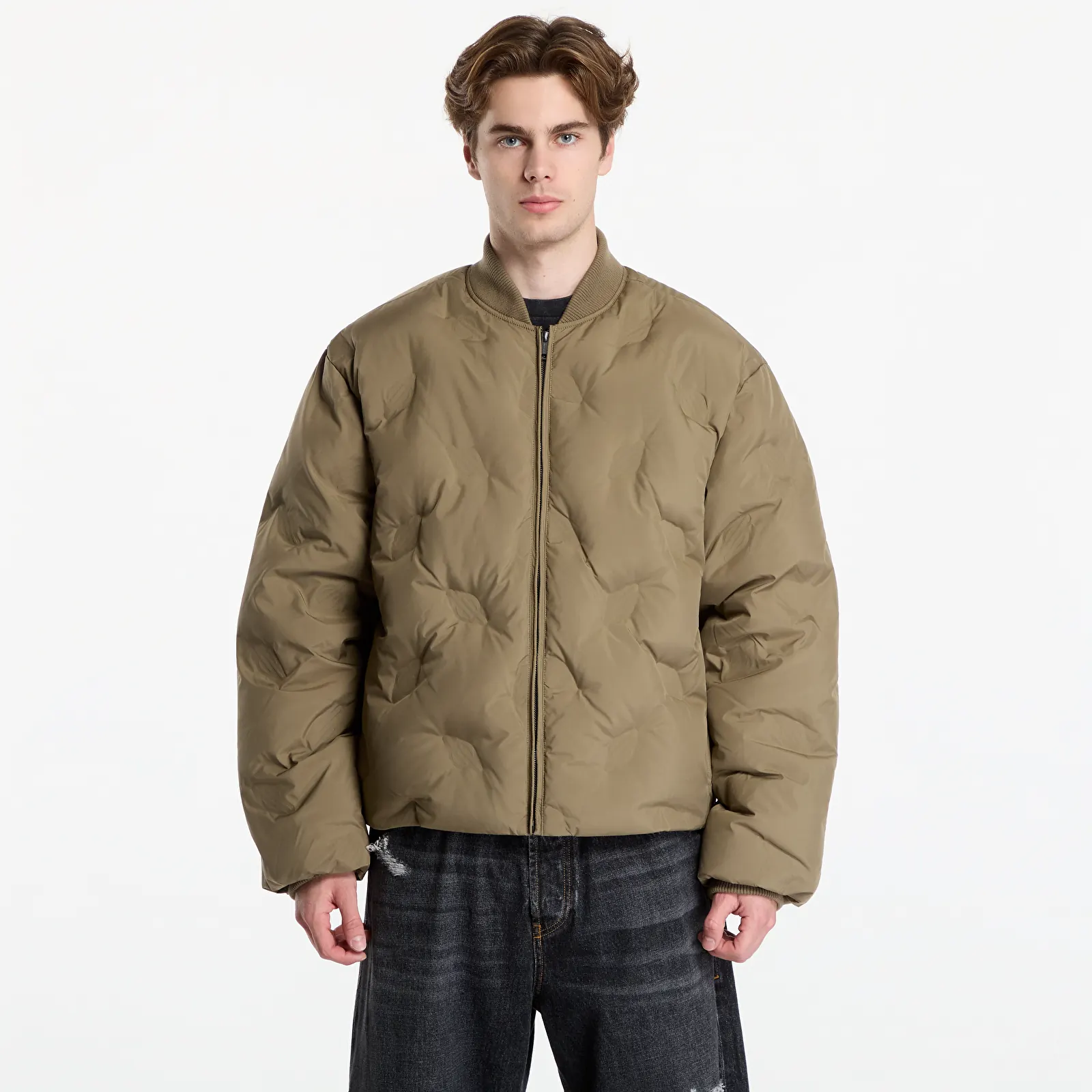 Chaquetas Daily Paper Ayan Monogram Puffer Jacket Army Green
