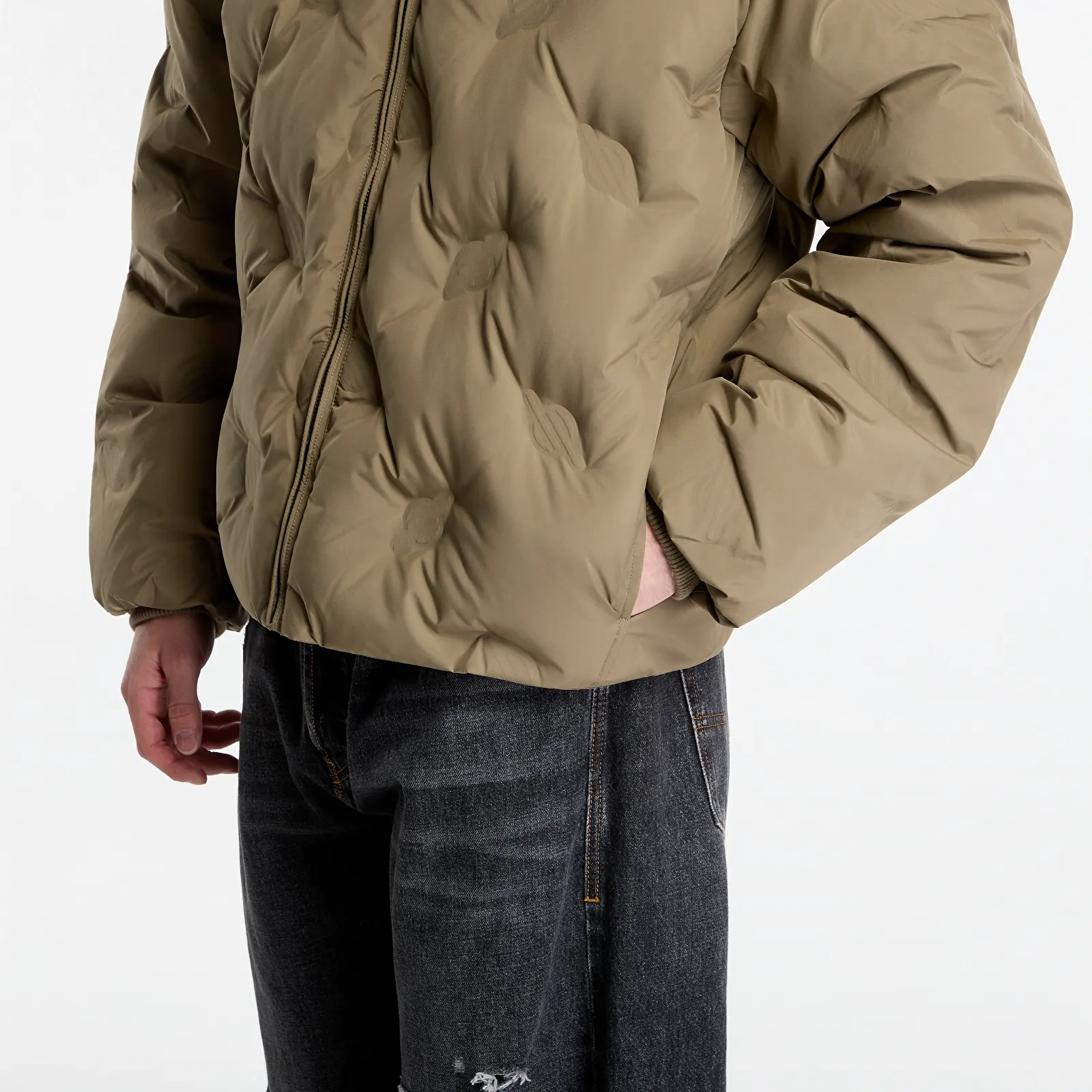 Chaquetas Daily Paper Ayan Monogram Puffer Jacket Army Green