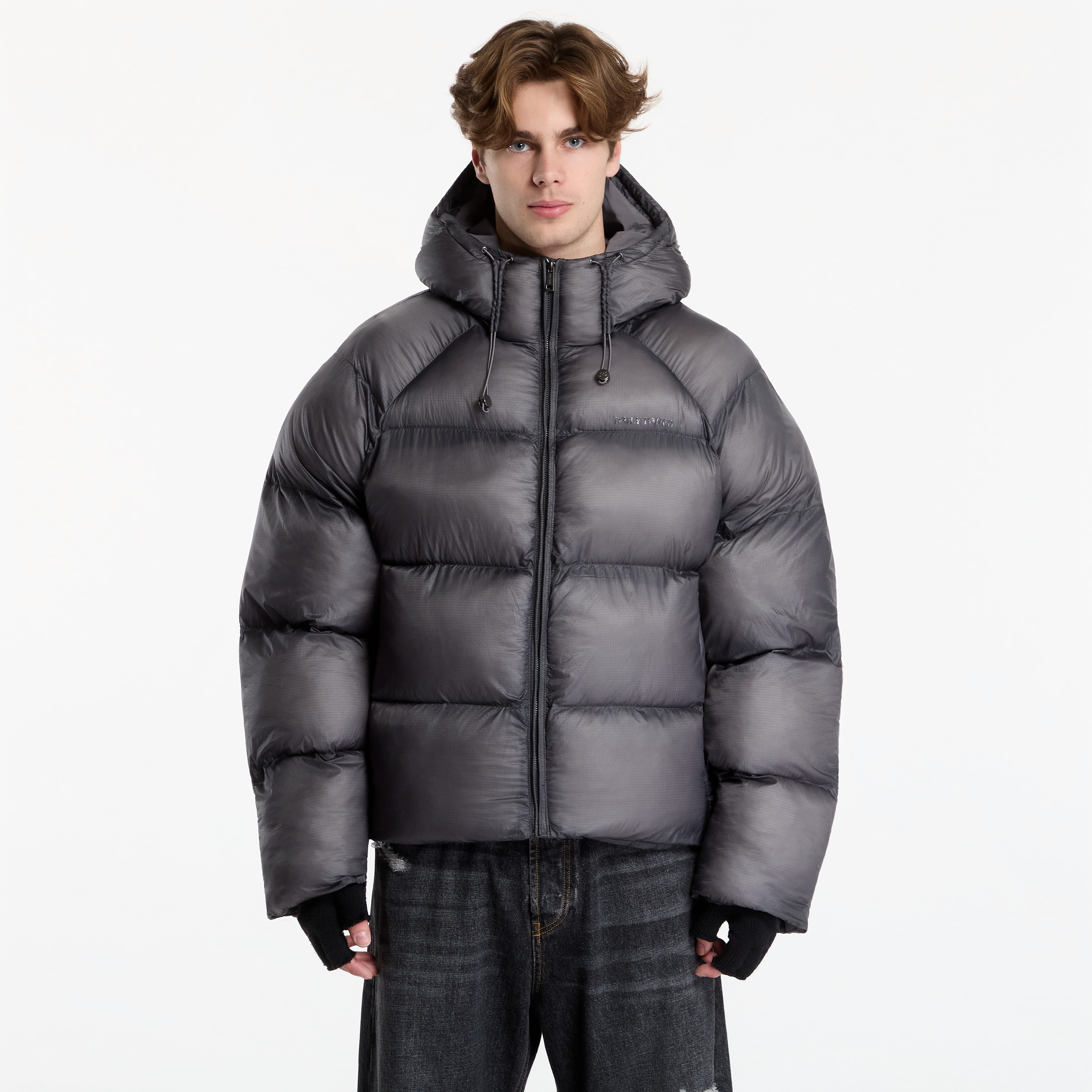 Яке Daily Paper Raglan Sleeve Dias Puffer Jacket Black M