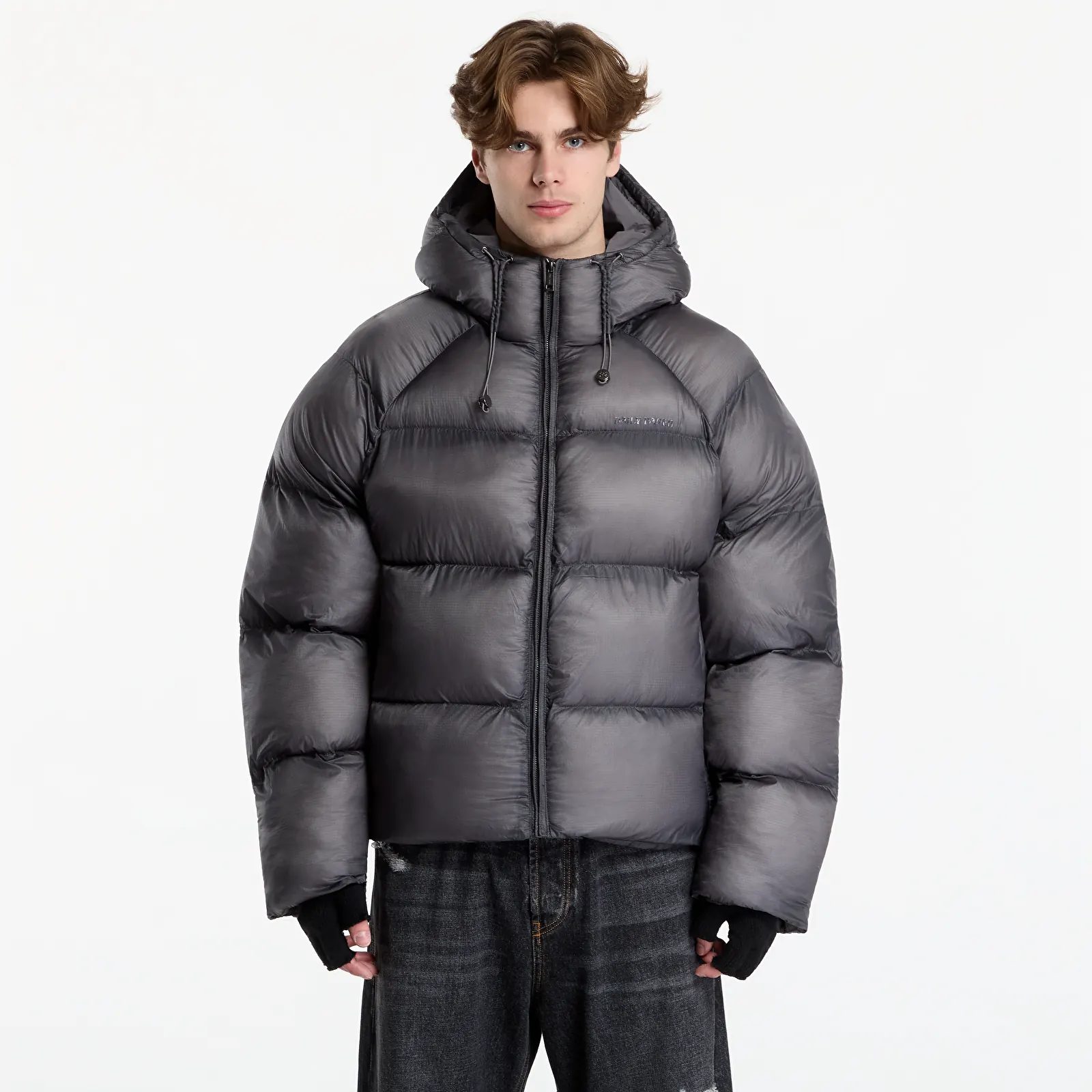Ανδρικά σακάκια Daily Paper Raglan Sleeve Dias Puffer Jacket Black