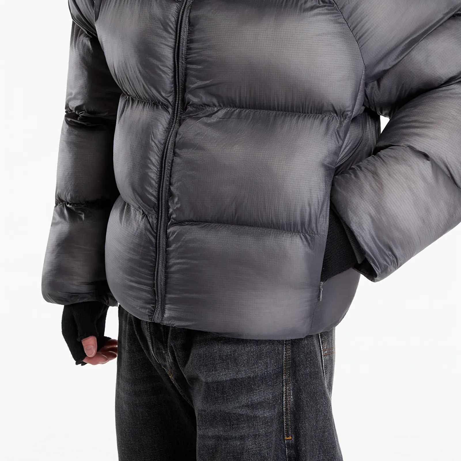 Ανδρικά σακάκια Daily Paper Raglan Sleeve Dias Puffer Jacket Black
