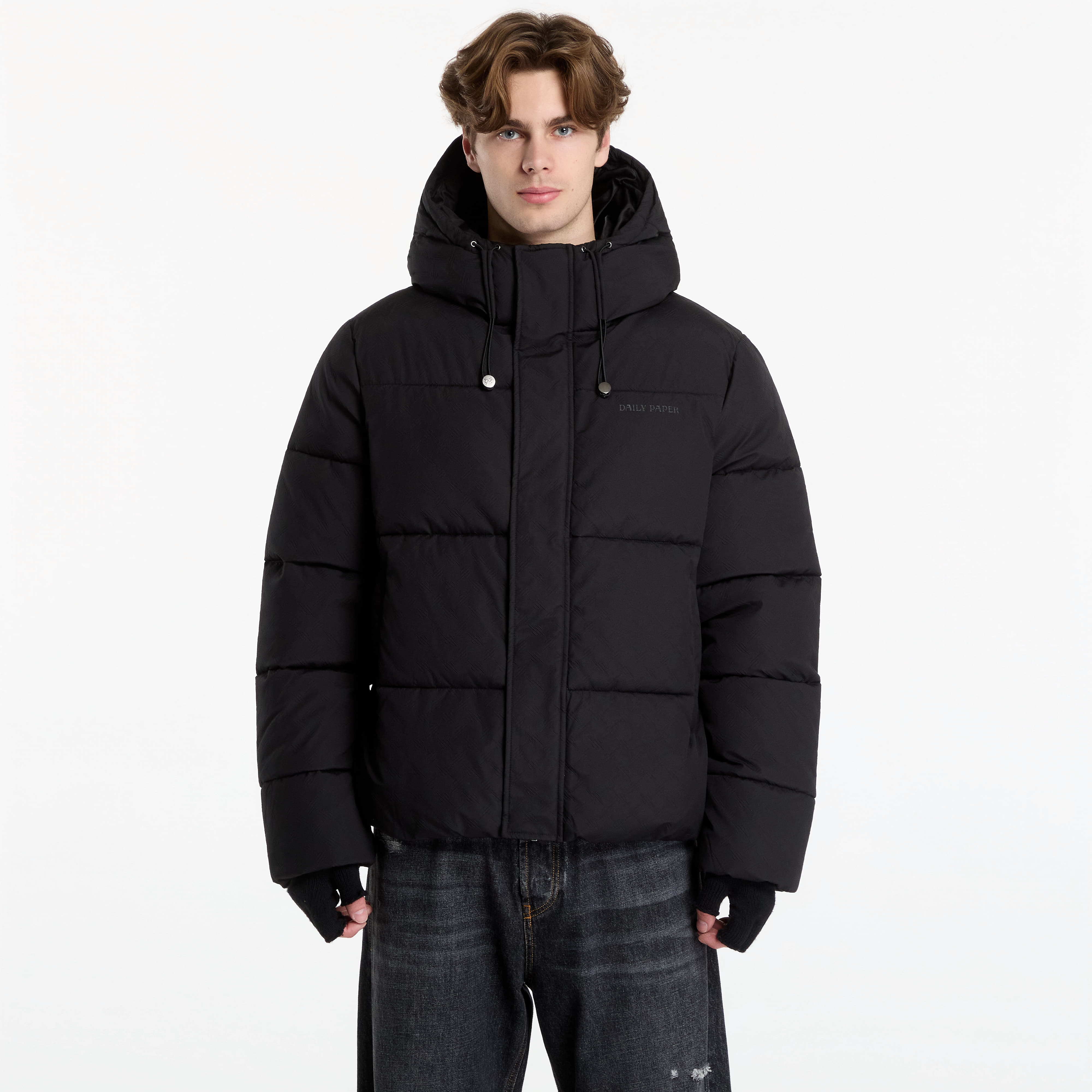 Яке Daily Paper Sealed Monogram Puffer Jacket Black XL