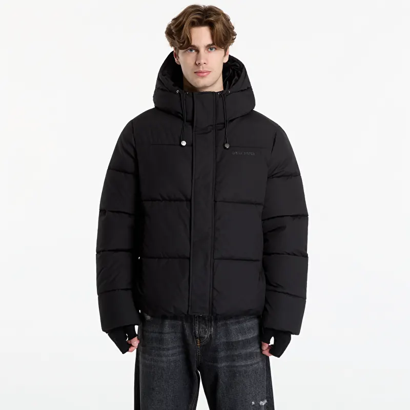 Giacca Daily Paper Sealed Monogram Puffer Jacket Black