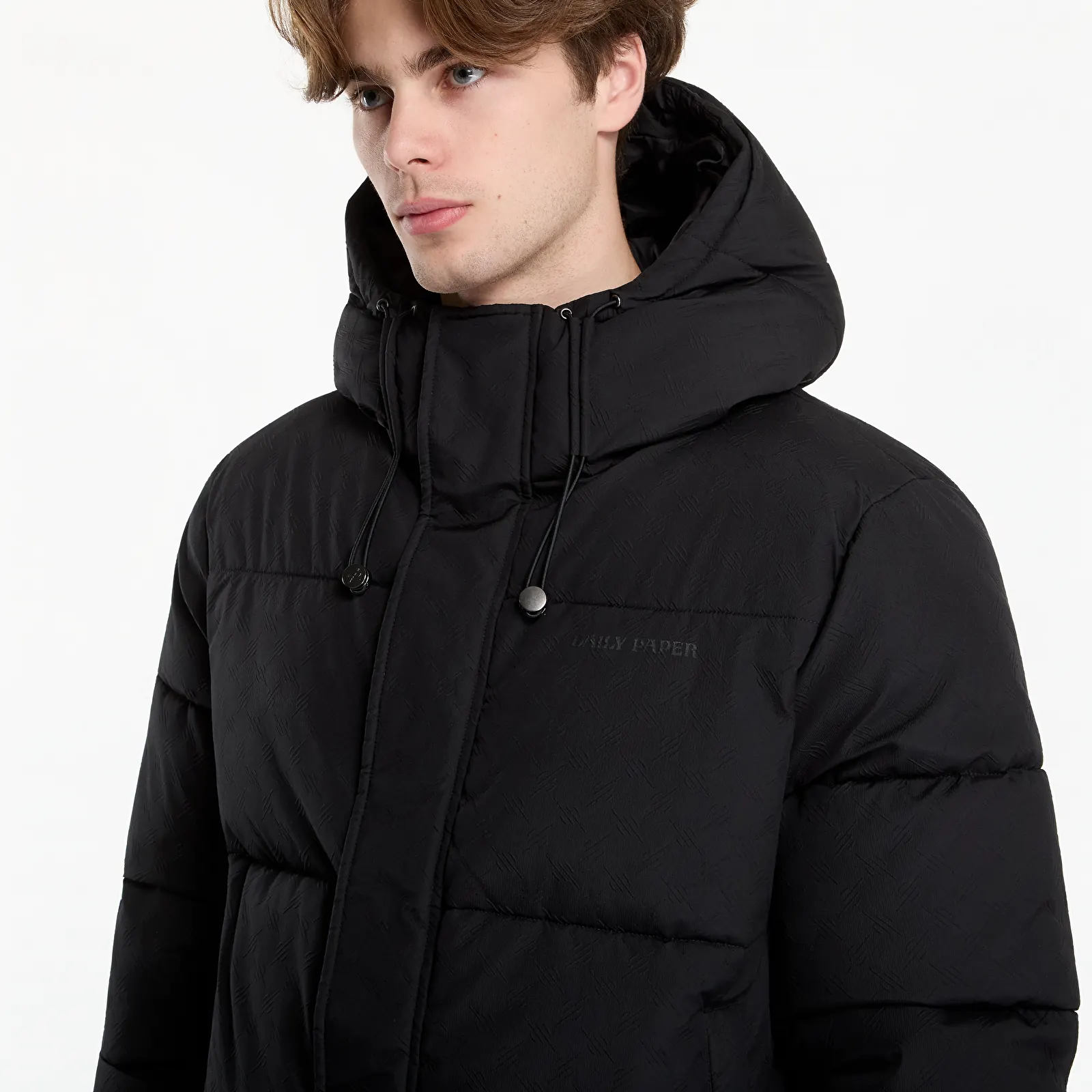 Men's jackets Daily Paper Sealed Monogram Puffer Jacket Black