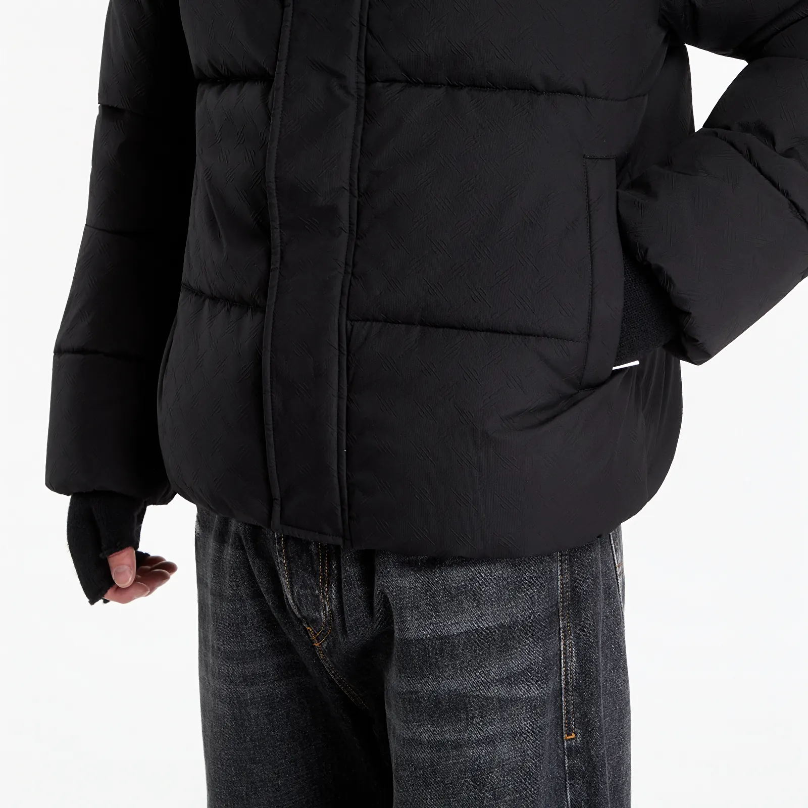 Men's jackets Daily Paper Sealed Monogram Puffer Jacket Black