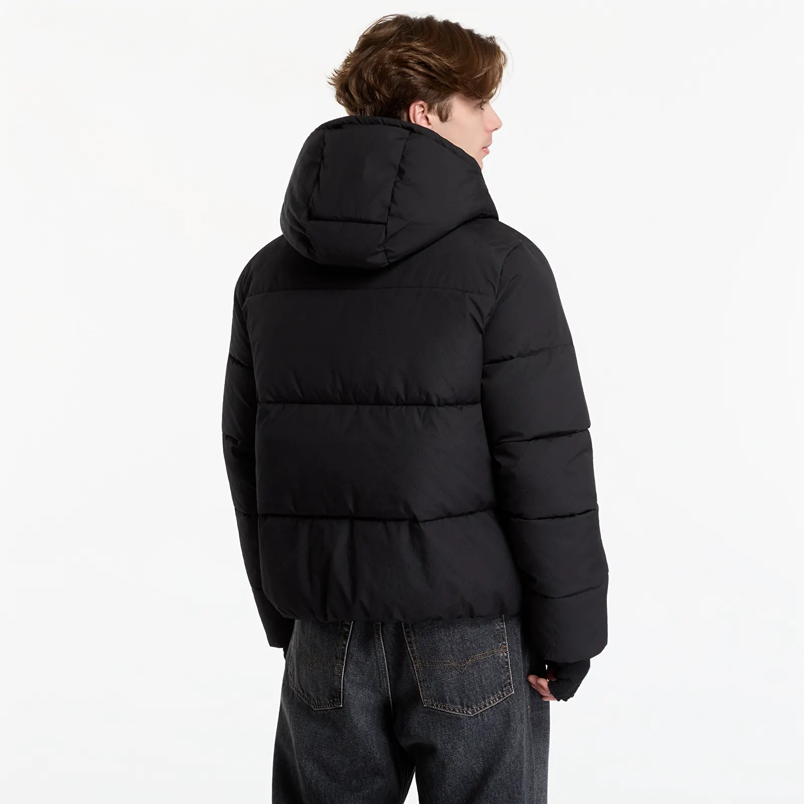 Men's jackets Daily Paper Sealed Monogram Puffer Jacket Black