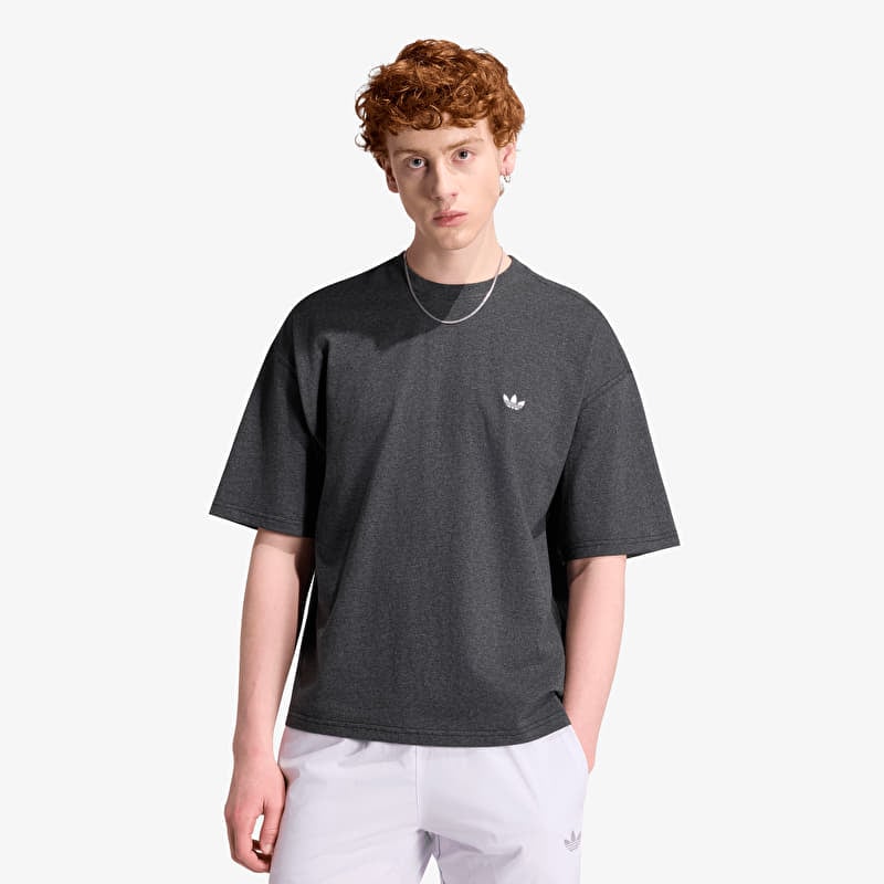 Футболка adidas Trefoil Essentials Melange Loose Cropped T-Shirt Dark Grey Heather