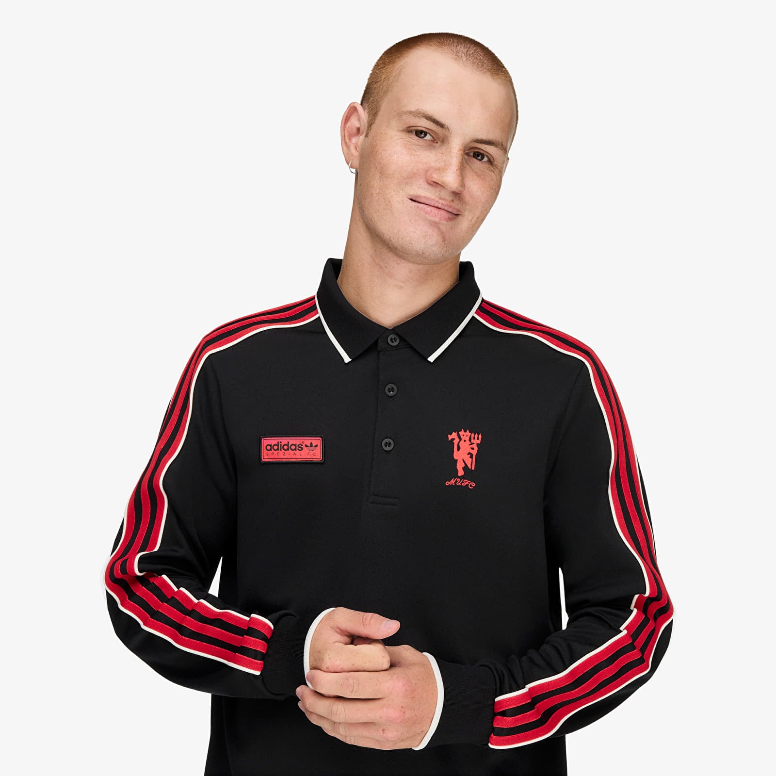 Pánske tričká adidas Manchester United SPZL F.C. Polo Black