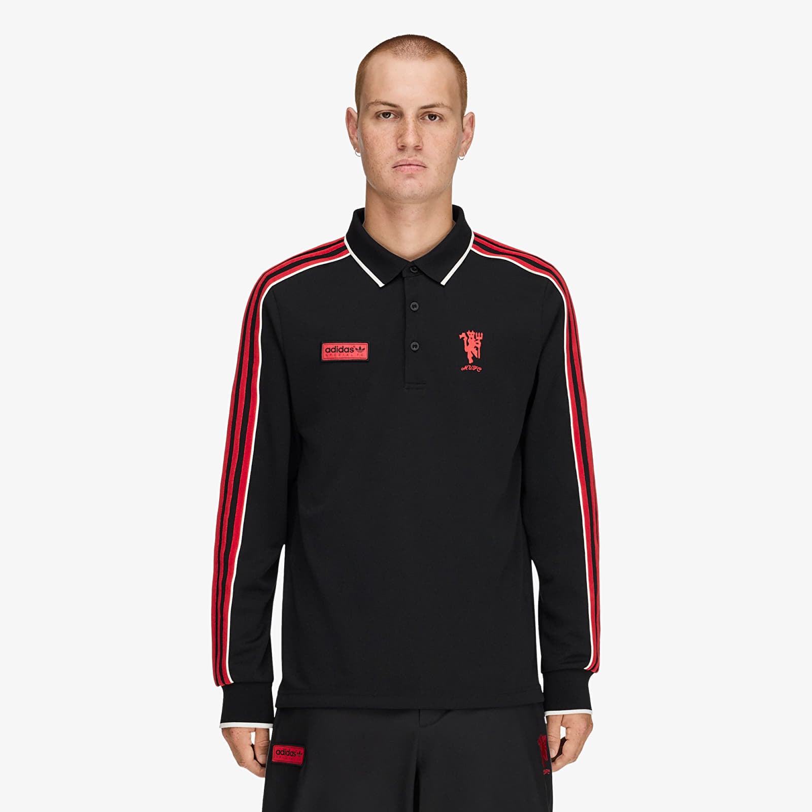 Pánske tričká adidas Manchester United SPZL F.C. Polo Black