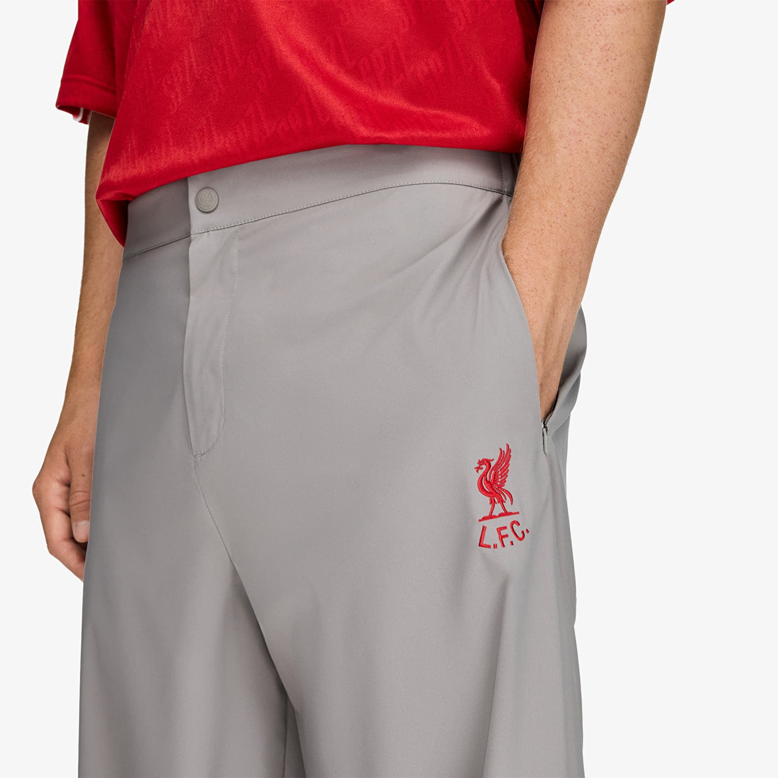 Pánske nohavice adidas Liverpool SPZL F.C. Track Pant Dove Grey