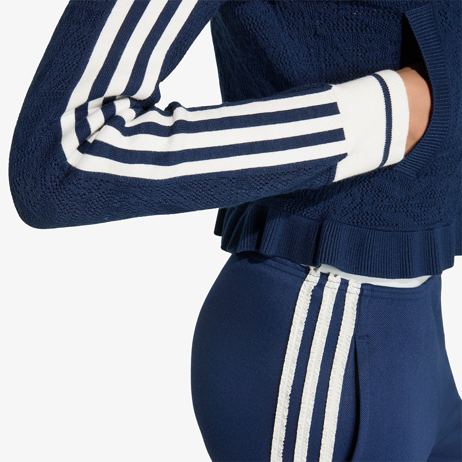 Damesjassen adidas Sports Track Top Night Indigo/ Off White