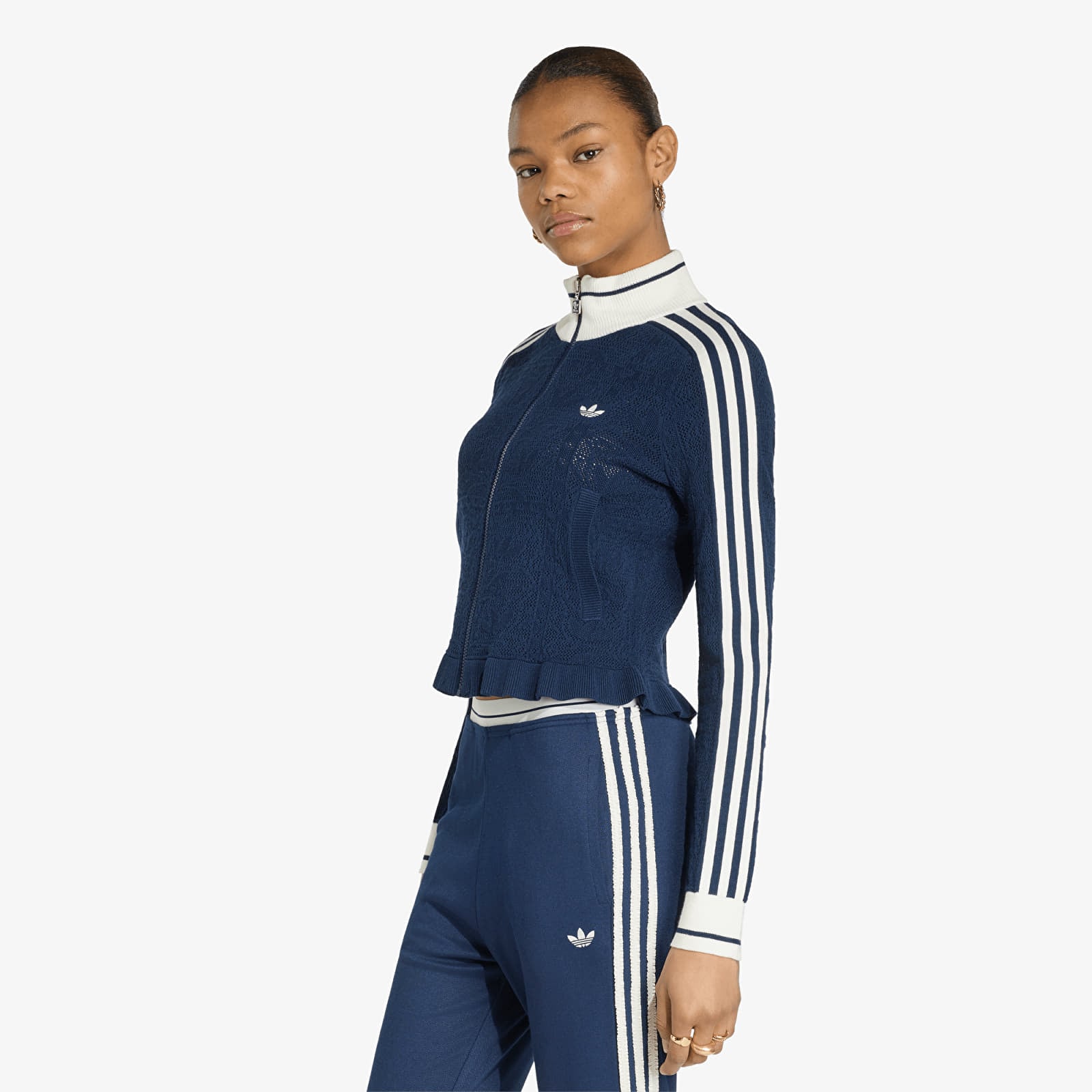Damesjassen adidas Sports Track Top Night Indigo/ Off White