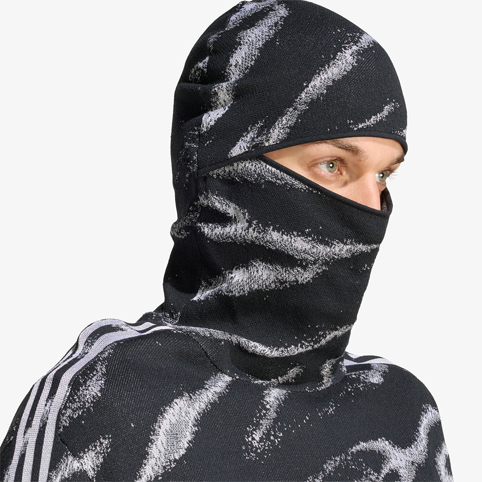 Men's sweatshirts adidas Adilenium 6 Knitted Hoodie Black/ Grey Three