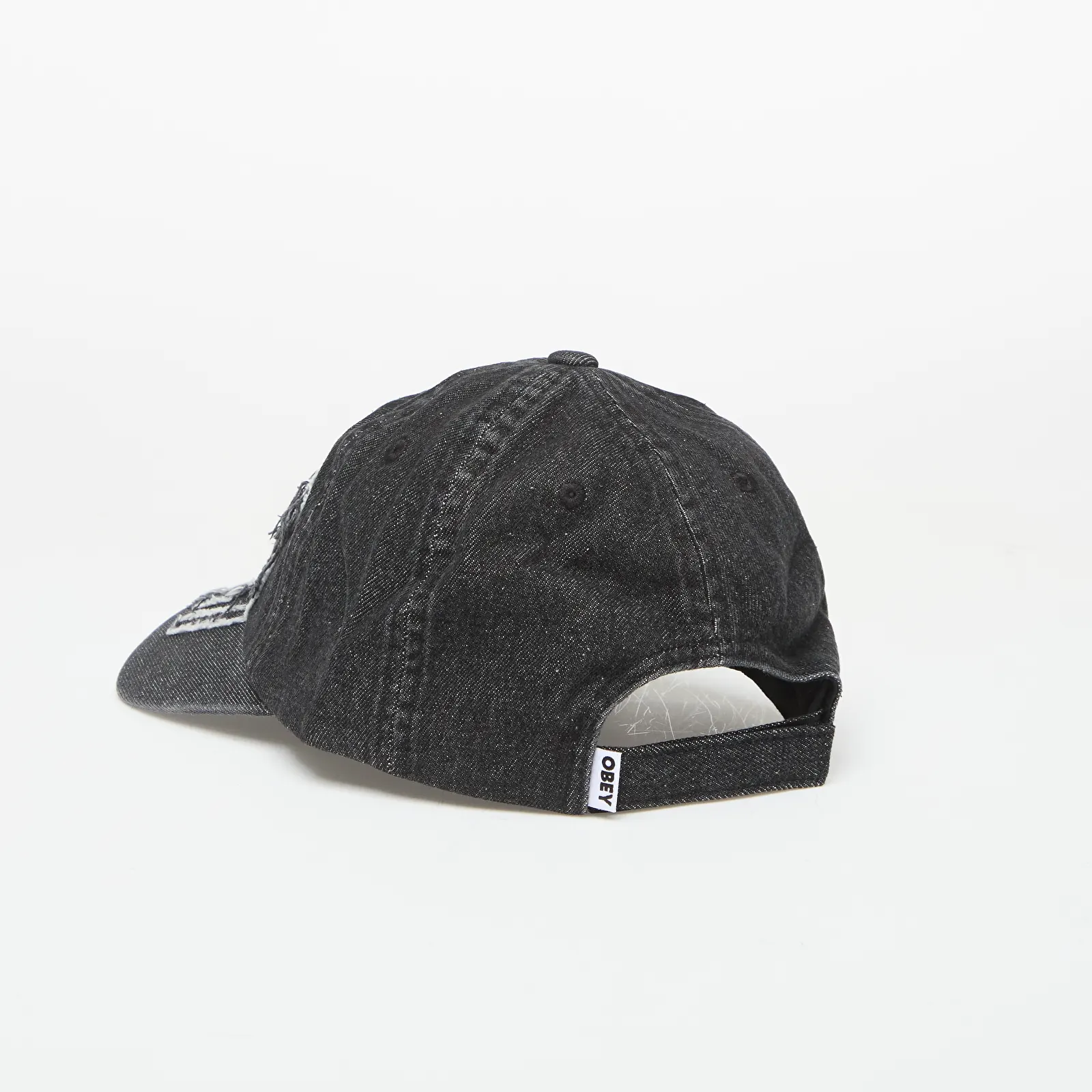 Czapki męskie Obey Supernova 6 Panel Denim Faded Black