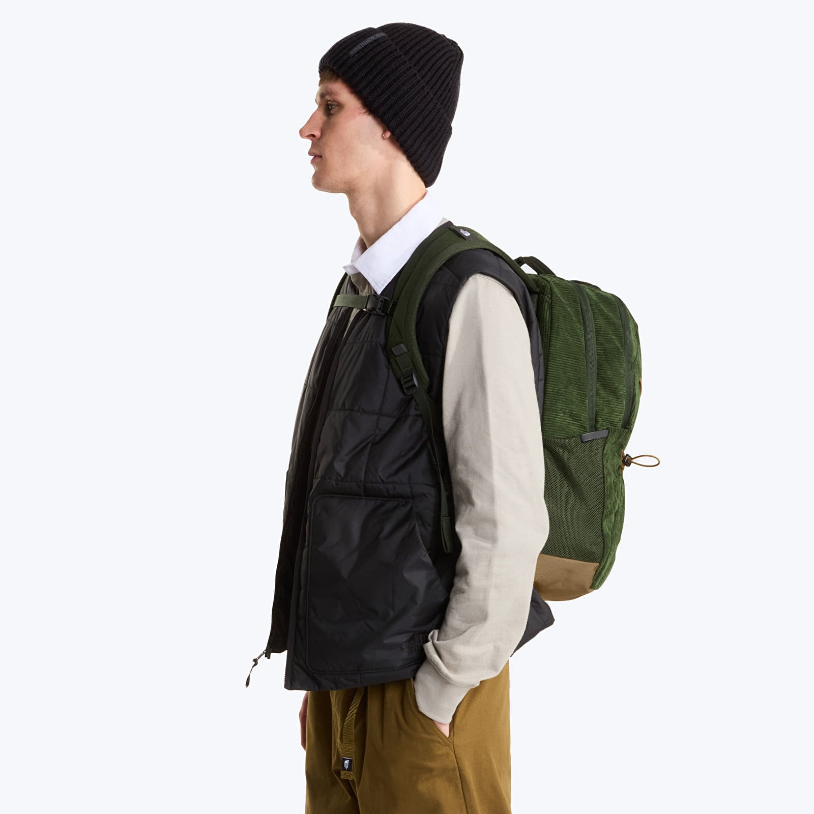 Backpacks The North Face Jester Pro Bottle Green/ Leather Brown