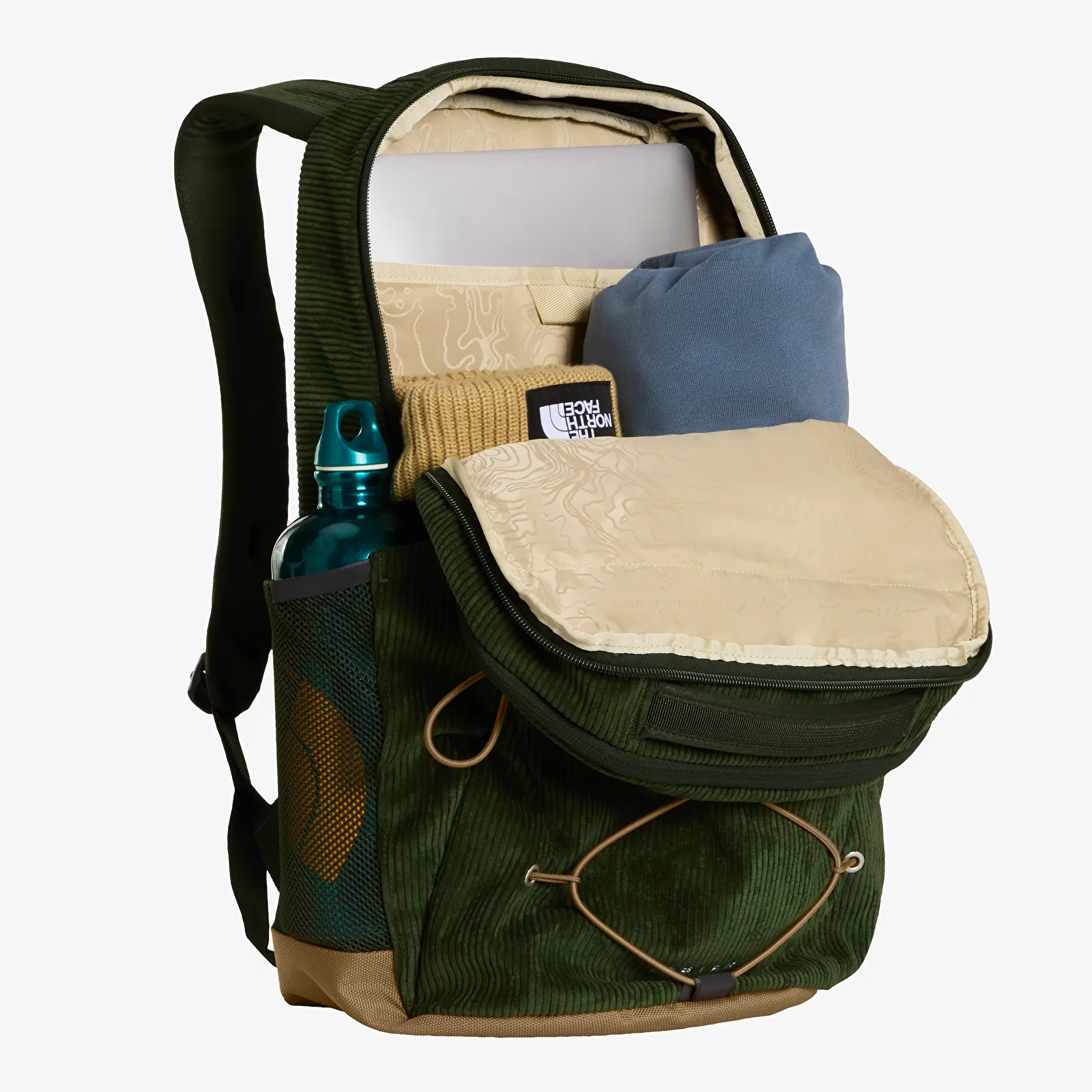 Backpacks The North Face Jester Pro Bottle Green/ Leather Brown