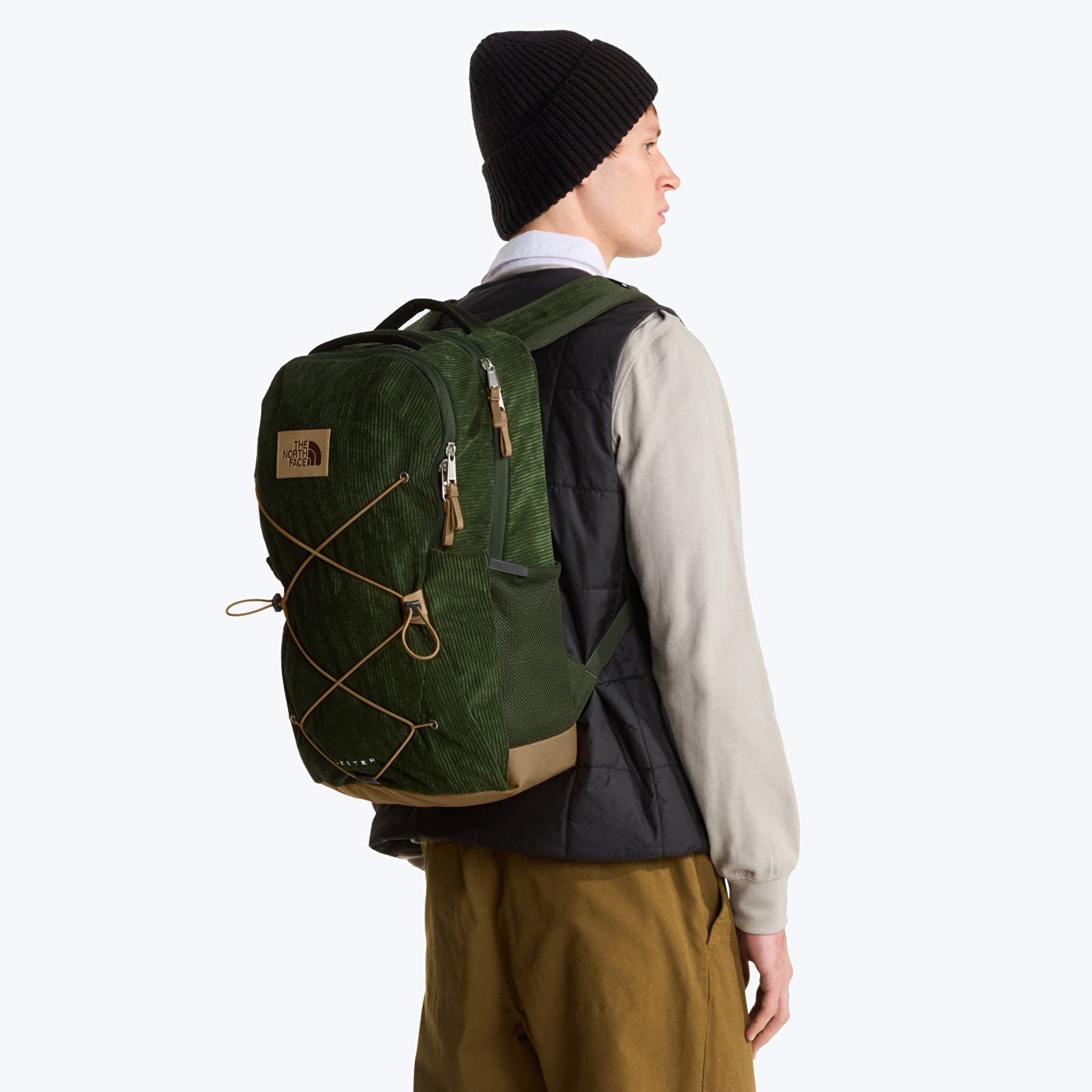 Backpacks The North Face Jester Pro Bottle Green/ Leather Brown