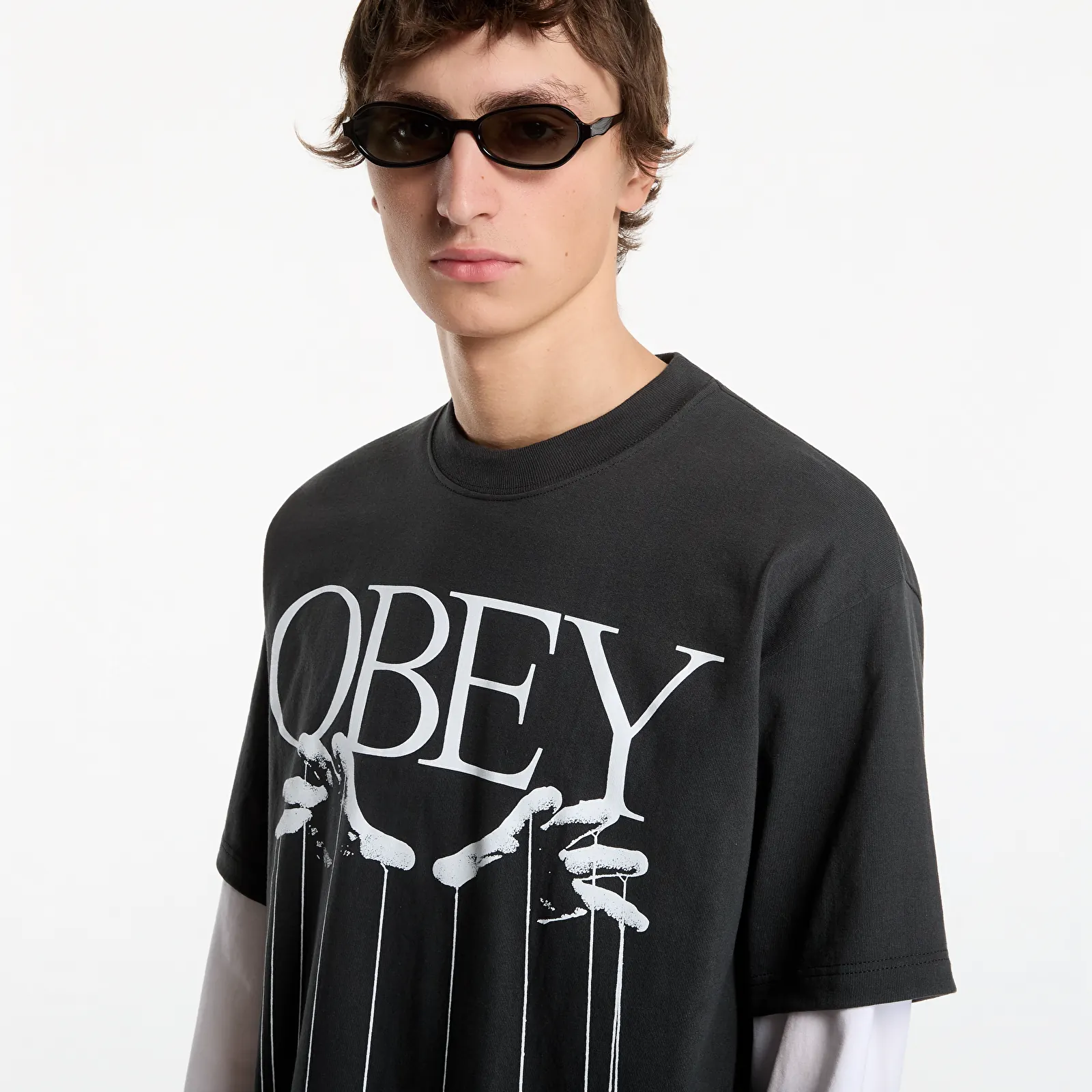 Мужские футболки Obey Marionette Vintage Black