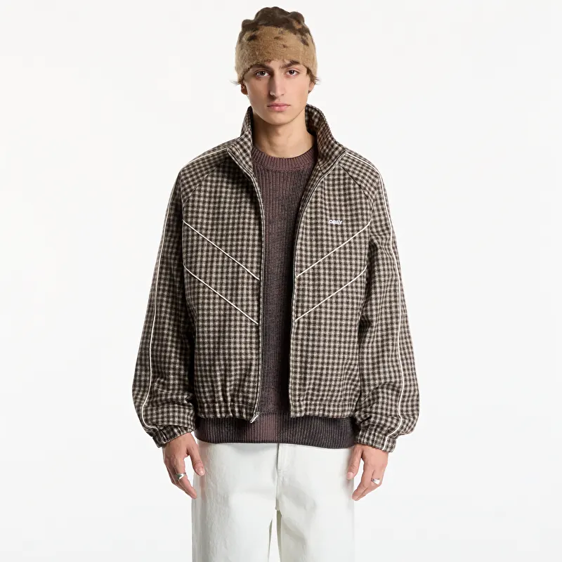 Куртка Obey Leisure Training Jacket Abbey Stone Plaid