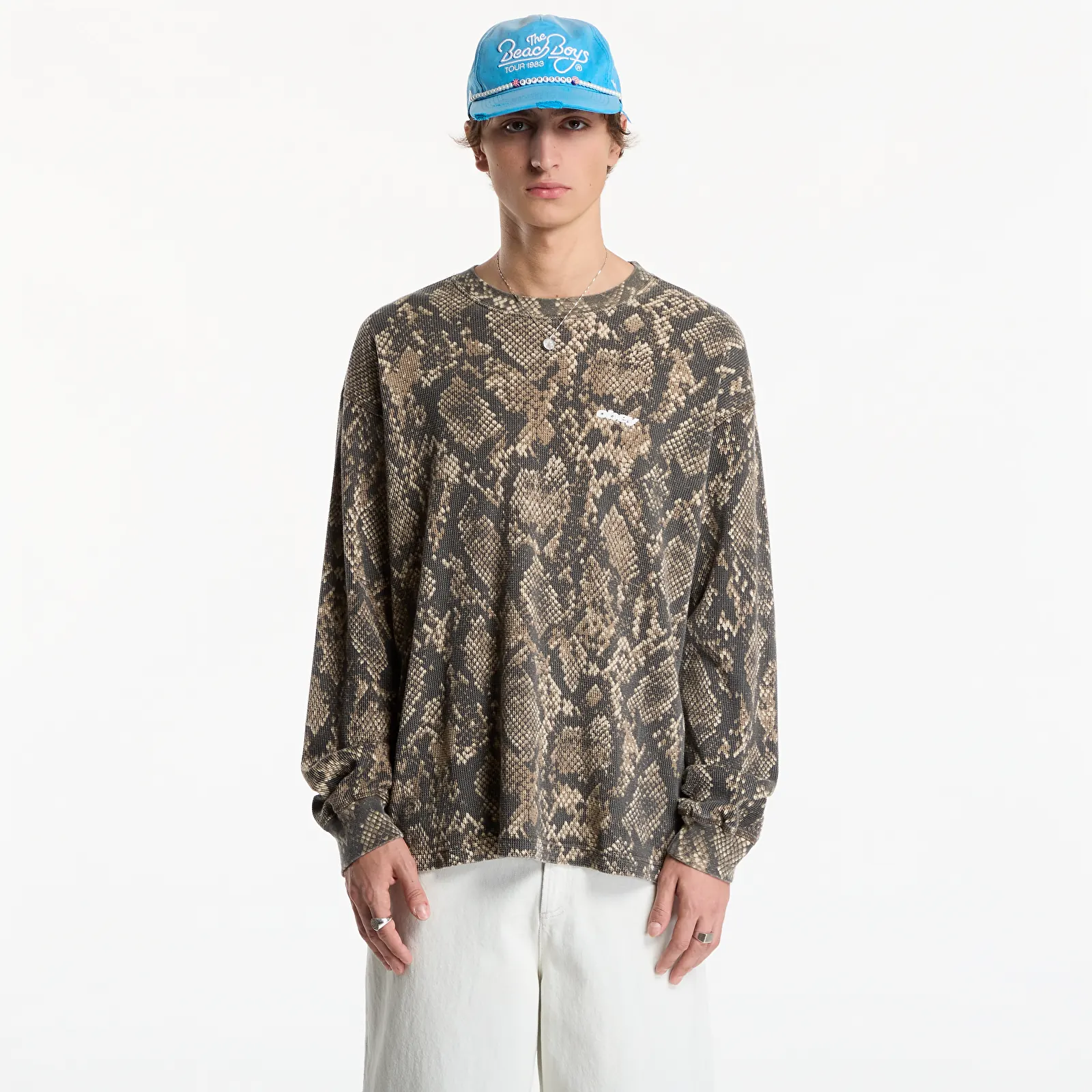 T-skjorter for menn Obey League Thermal Dusty Vintage Rattlesnake