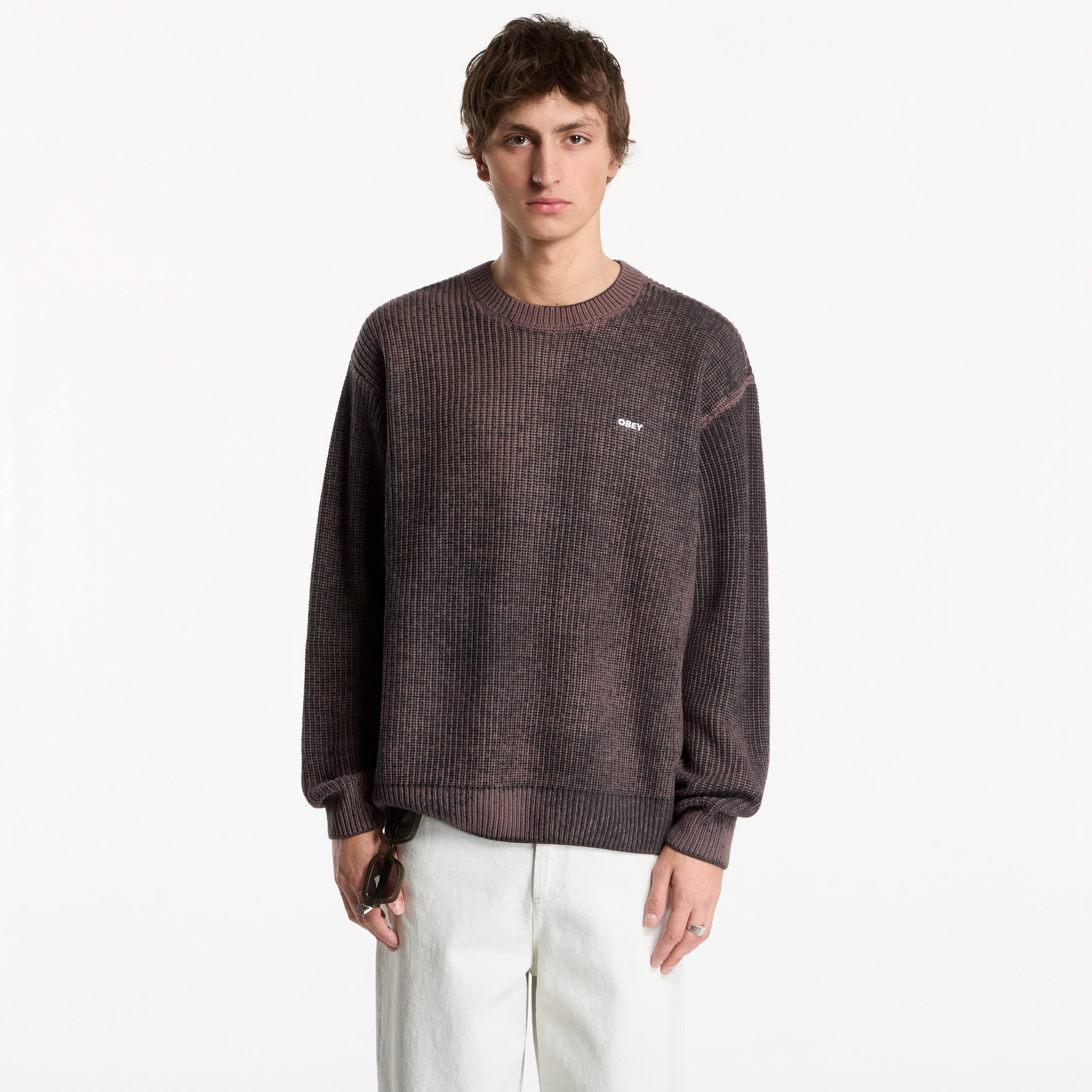 Пуловер Obey Spray Effect Sweater Morel Multi L
