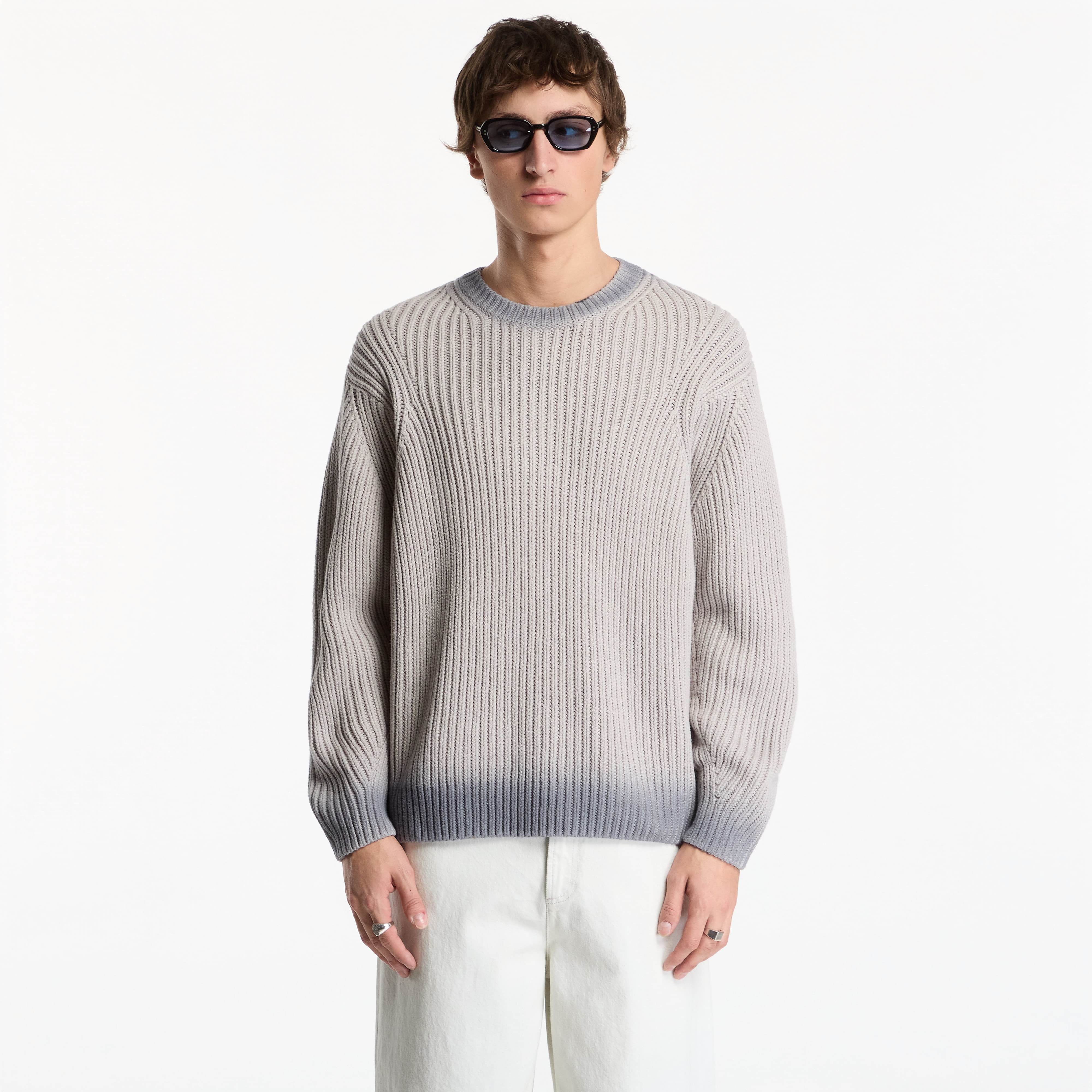 Пуловер Obey Ian Faded Wash Sweater Grey Faded Wash XL