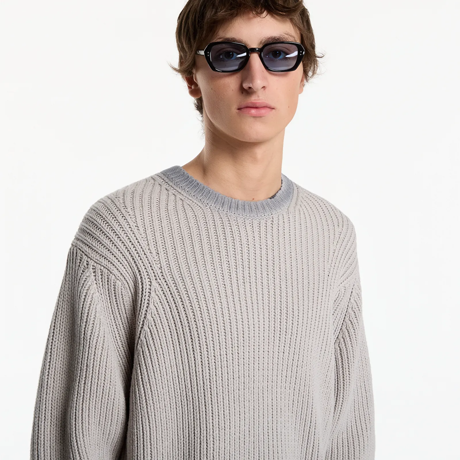 Miesten villapaidat Obey Ian Faded Wash Sweater Grey Faded Wash