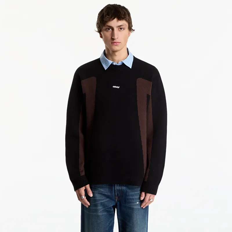 Светр Obey Brann Sweater Digital Black Multi