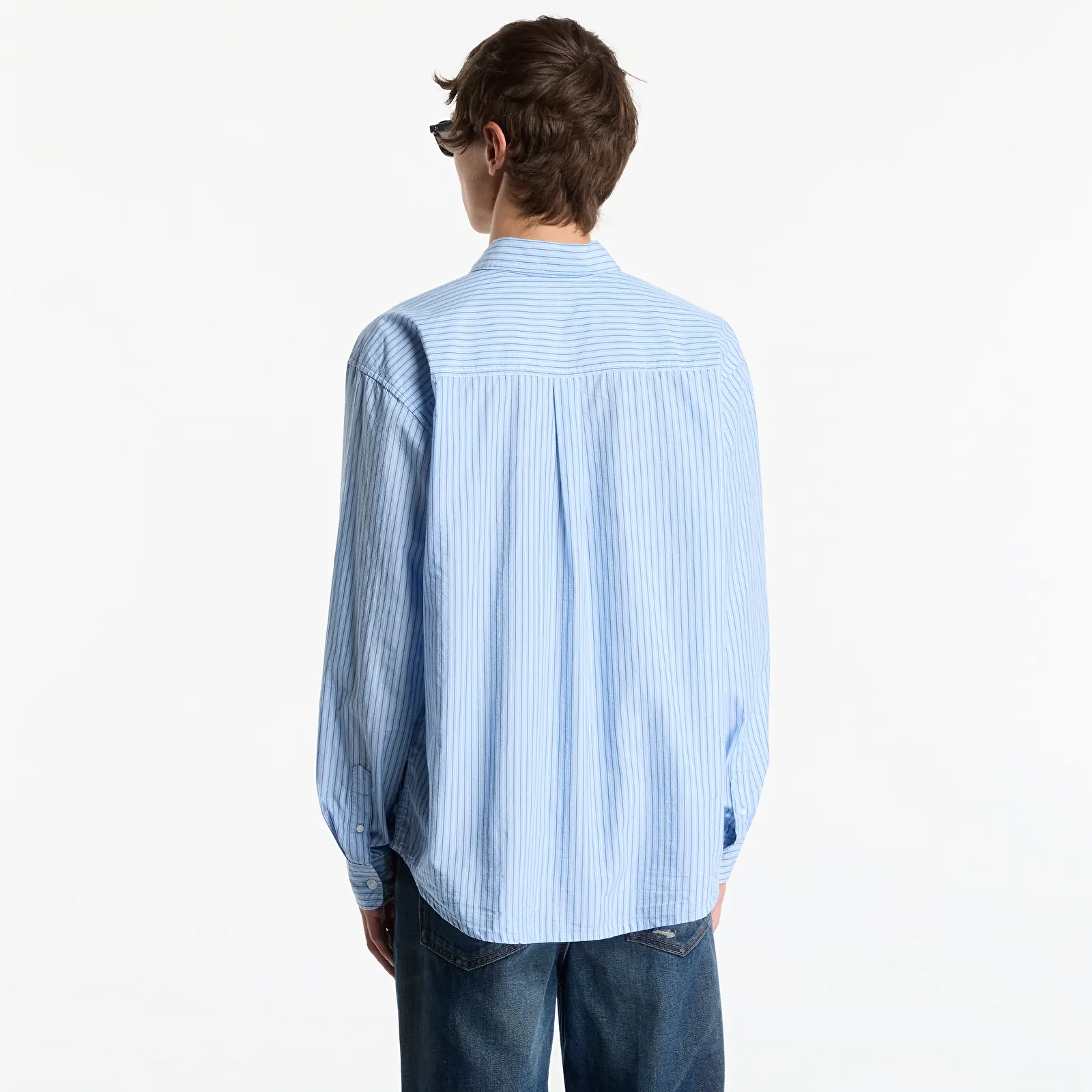 Cămăși Obey Billy Woven Light Blue Multi