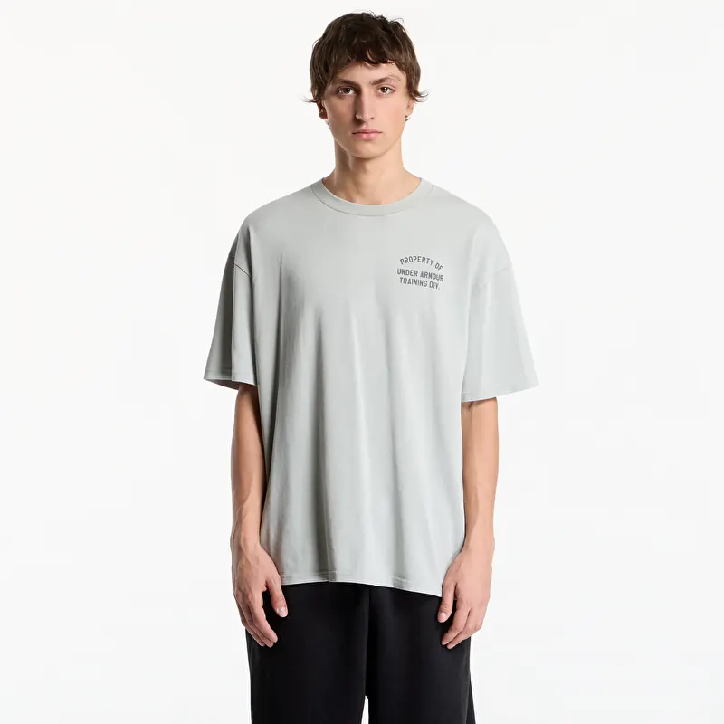 T-shirt Under Armour M HWT Property OF SS Titanium/ Castlerock