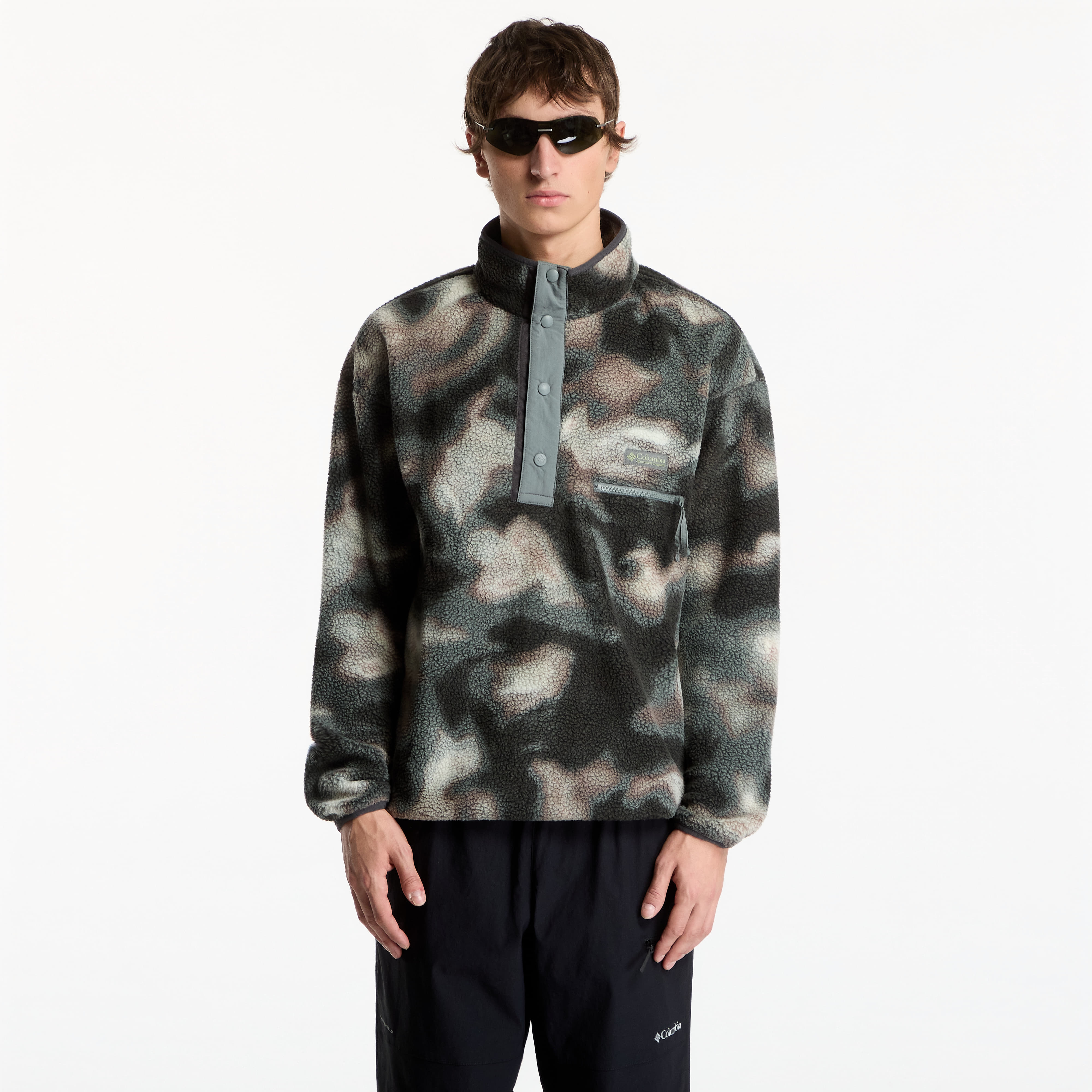 Суитшърт Columbia Helvetia™ II Printed Half Snap Fleece Sedona Sage Dyeflow L