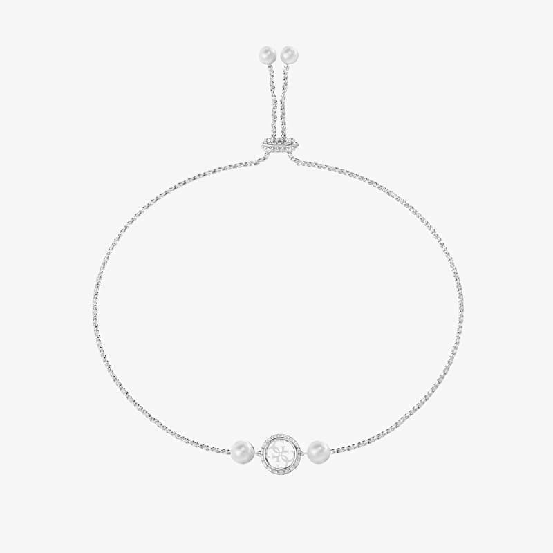 Brățară GUESS Tiny Pearly Rhodium