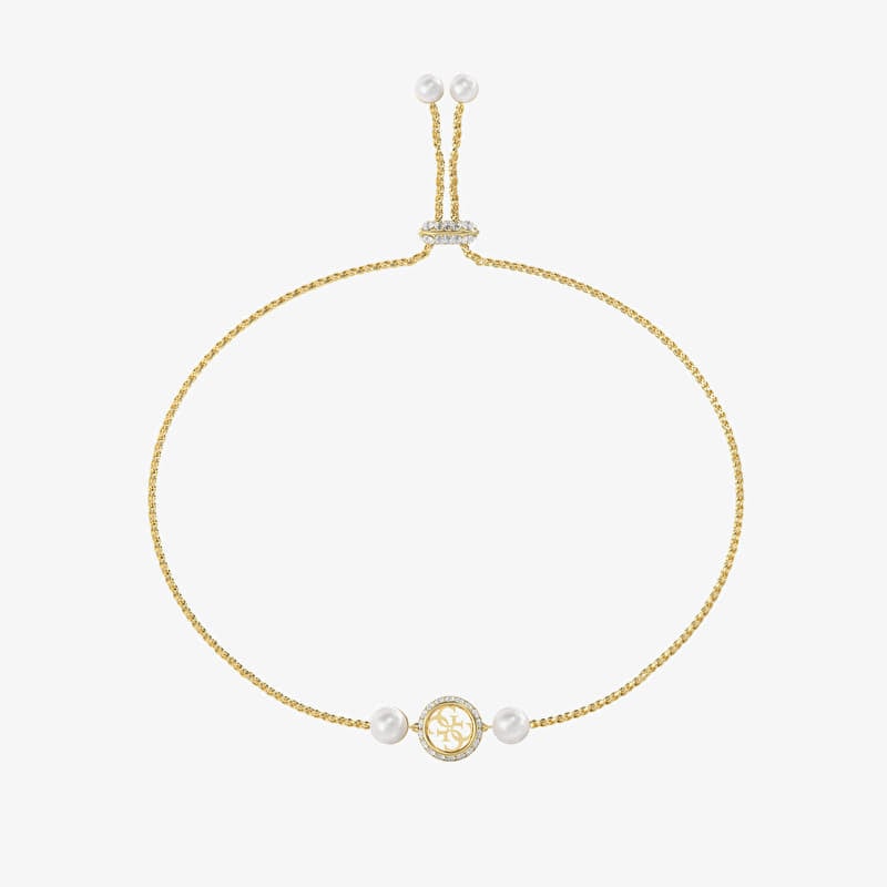 Brățară GUESS Tiny Pearly Yellow Gold