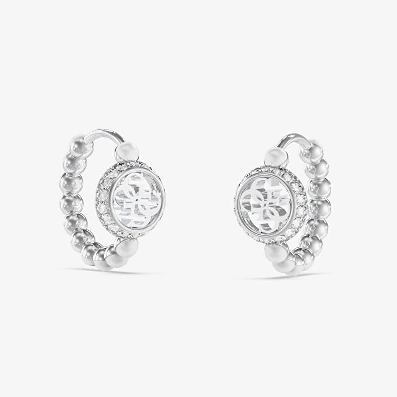 GUESS Tiny Pearly Rhodium