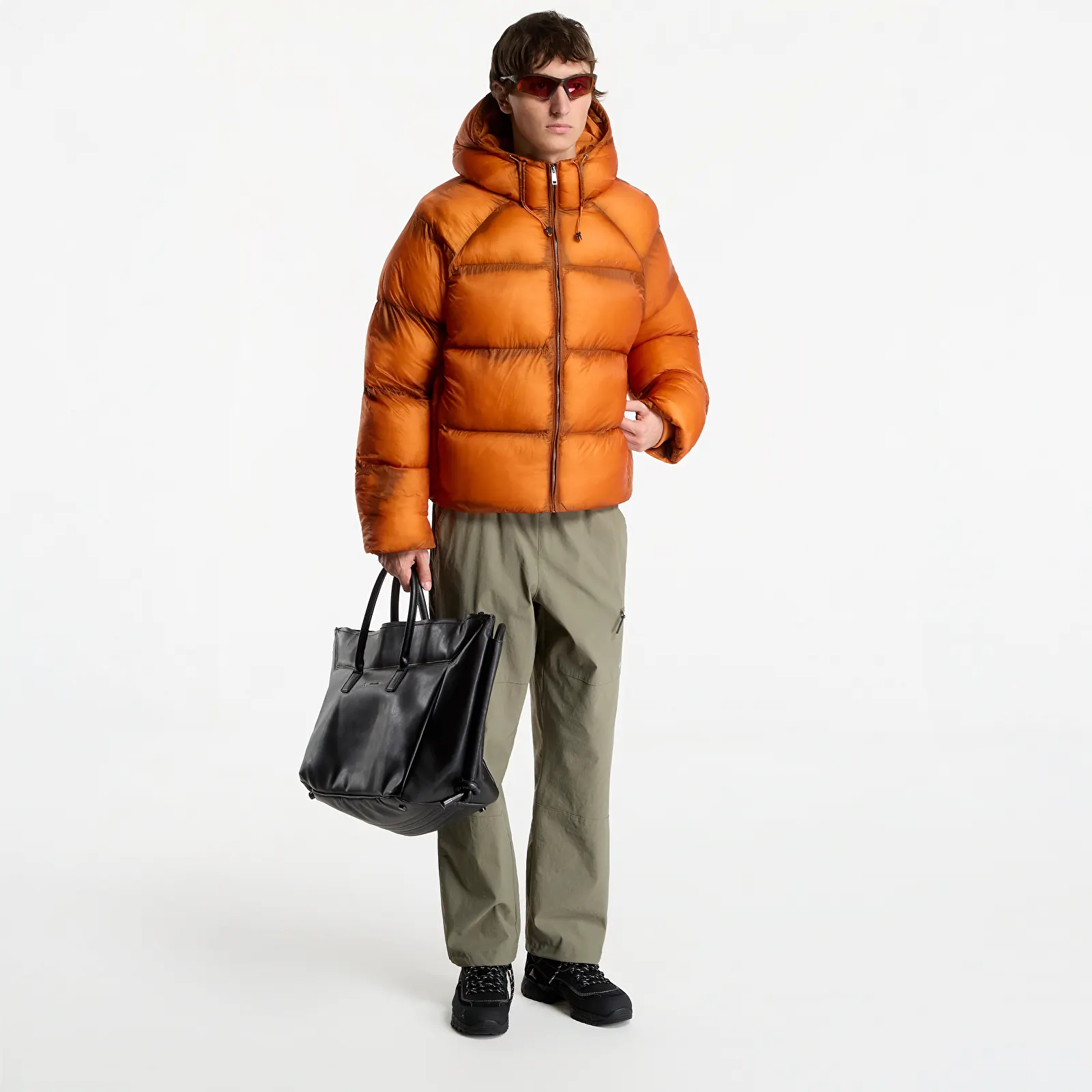 Vīriešu jakas Daily Paper Raglan Sleeve Dias Puffer Jacket Hawaiian Sunset