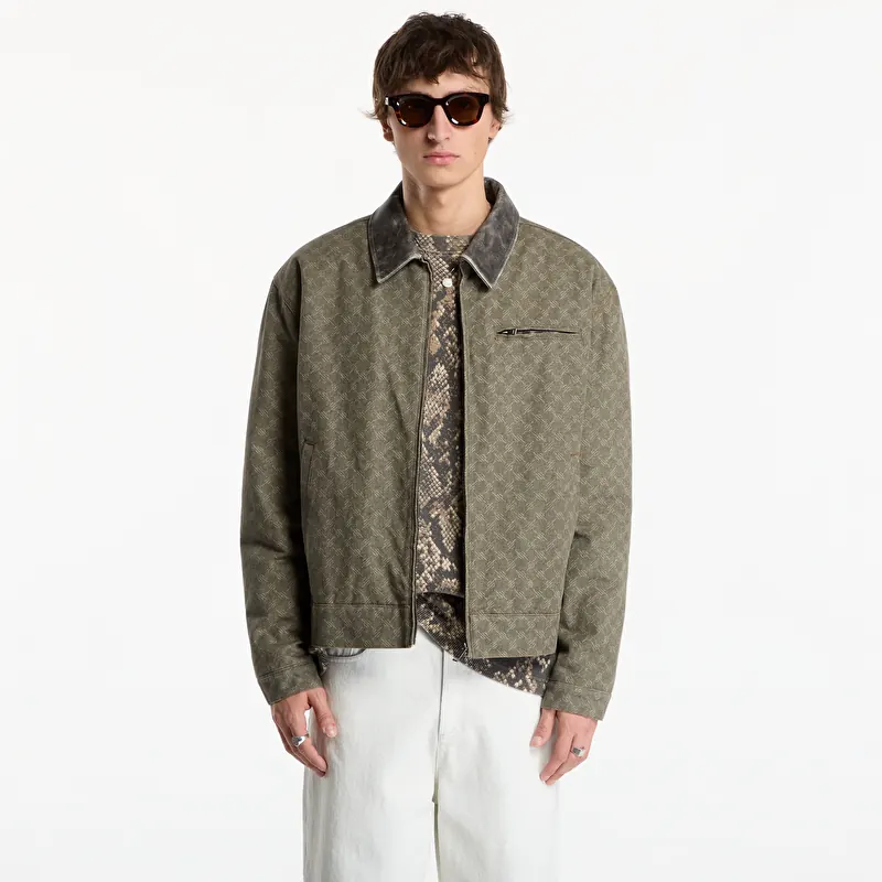 Куртка Daily Paper Fur Collar Monogram Workwear Jacket Army Green
