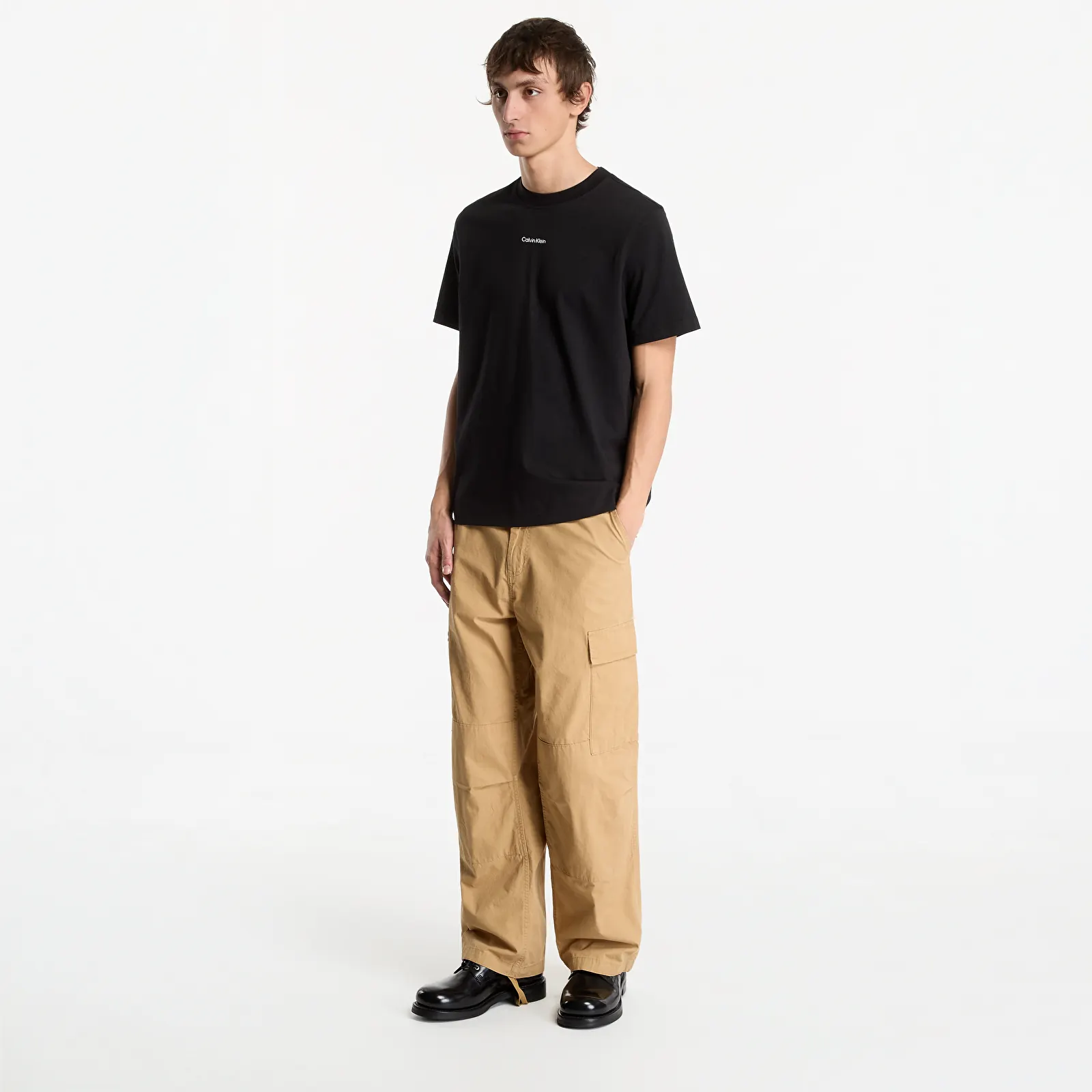 Мужские футболки Calvin Klein Jeans Ss Easy 20s Retro Ca Black