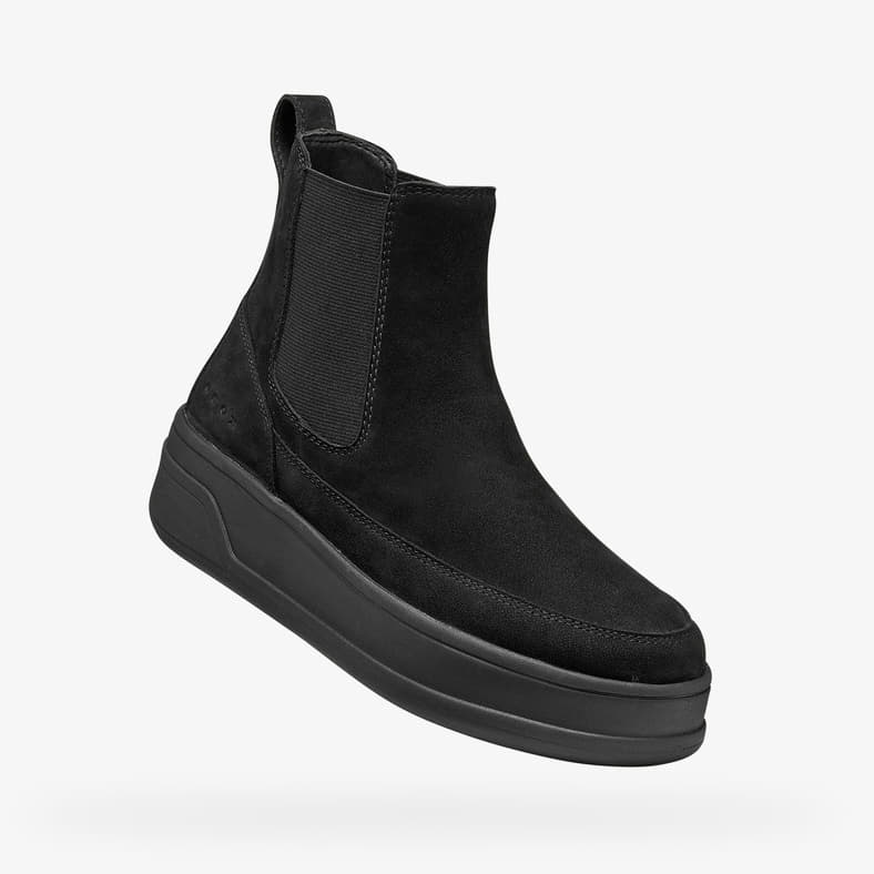 Ženske čizme Geox Spherica Ecub-2 Black