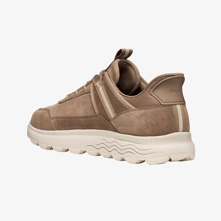 Férfi sneakerek Geox Spherica Plus Wpf Dark Brown