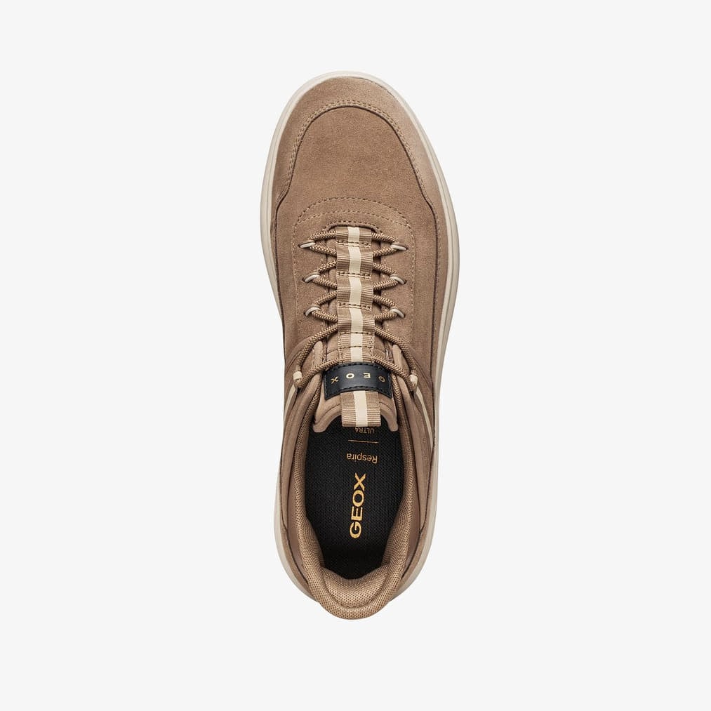 Férfi sneakerek Geox Spherica Plus Wpf Dark Brown