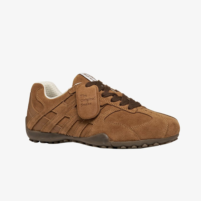 Női sneakerek Geox Snake Brown