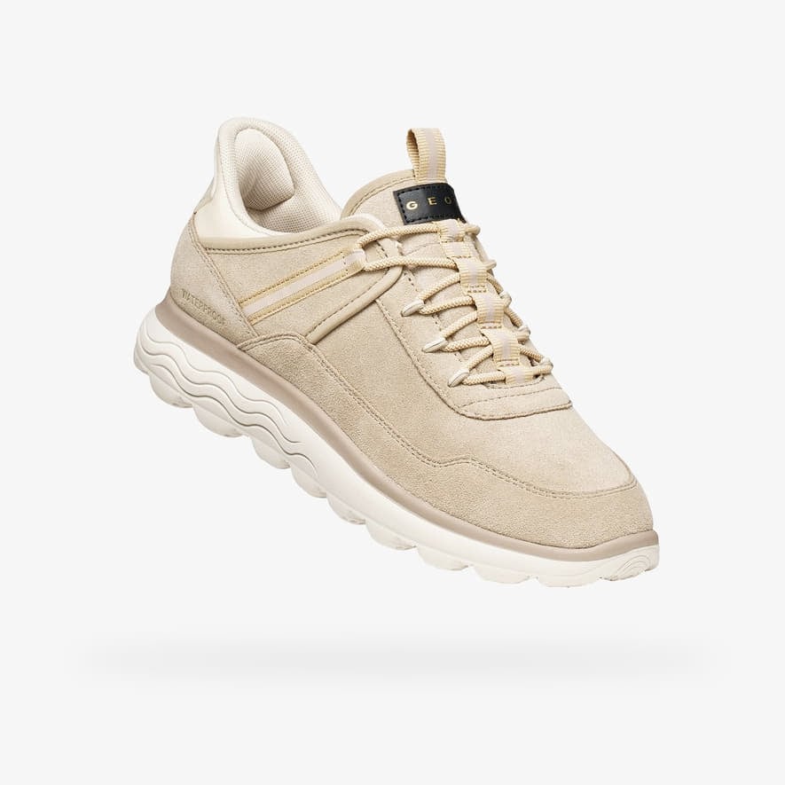 Women's sneakers Geox Spherica Plus Wpf Beige
