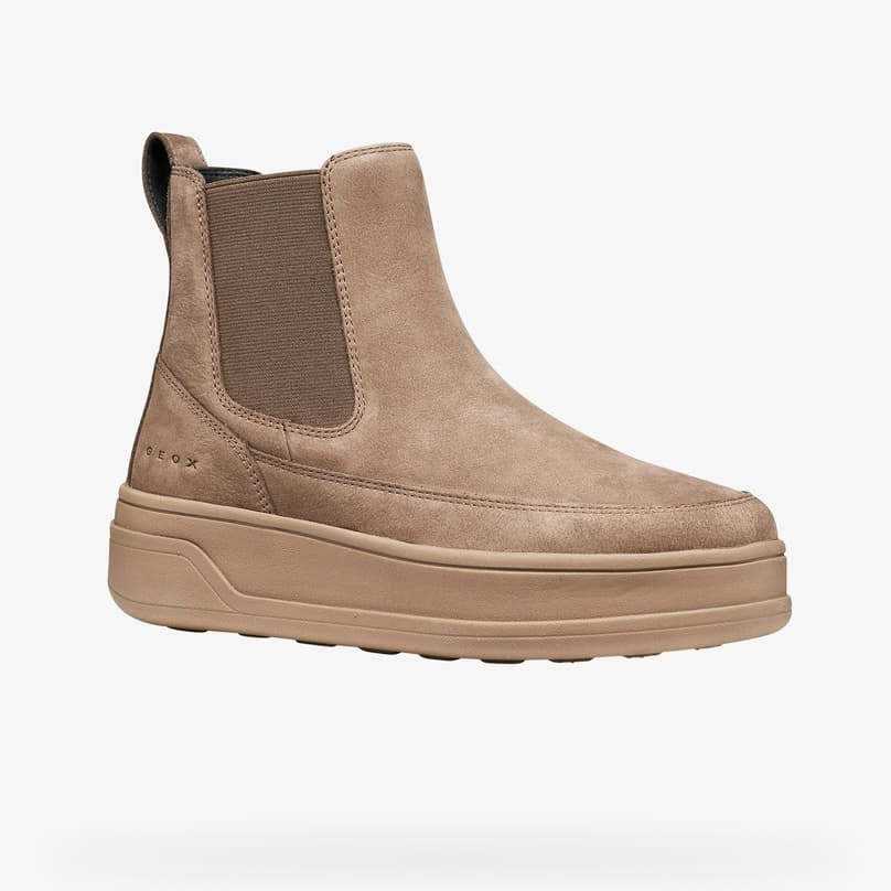 Moteriški batai Geox Spherica Ecub-2 Dark Brown