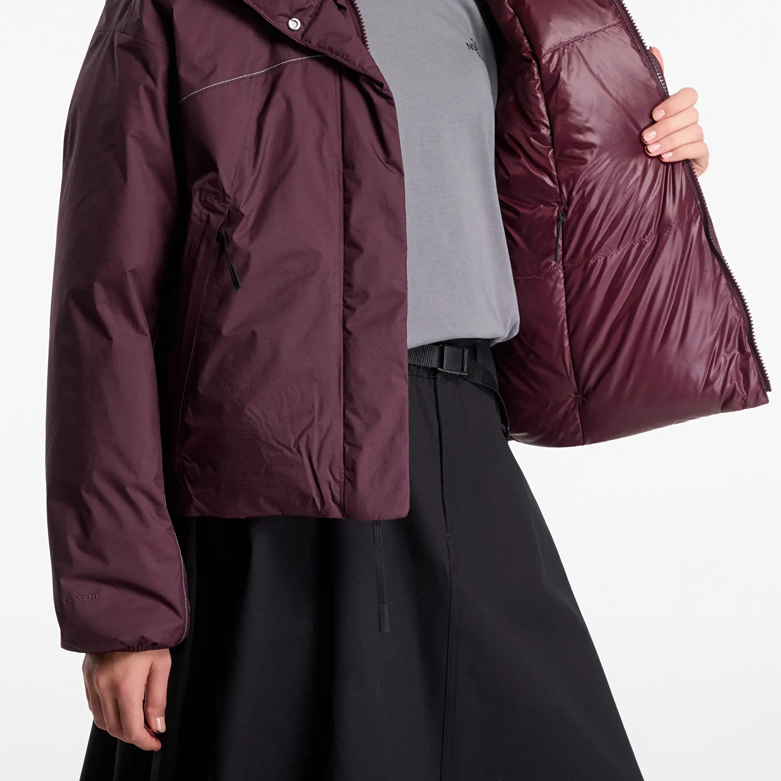 Donsjassen voor dames The North Face TNF DryVent RV Jacket Deep Burgundy