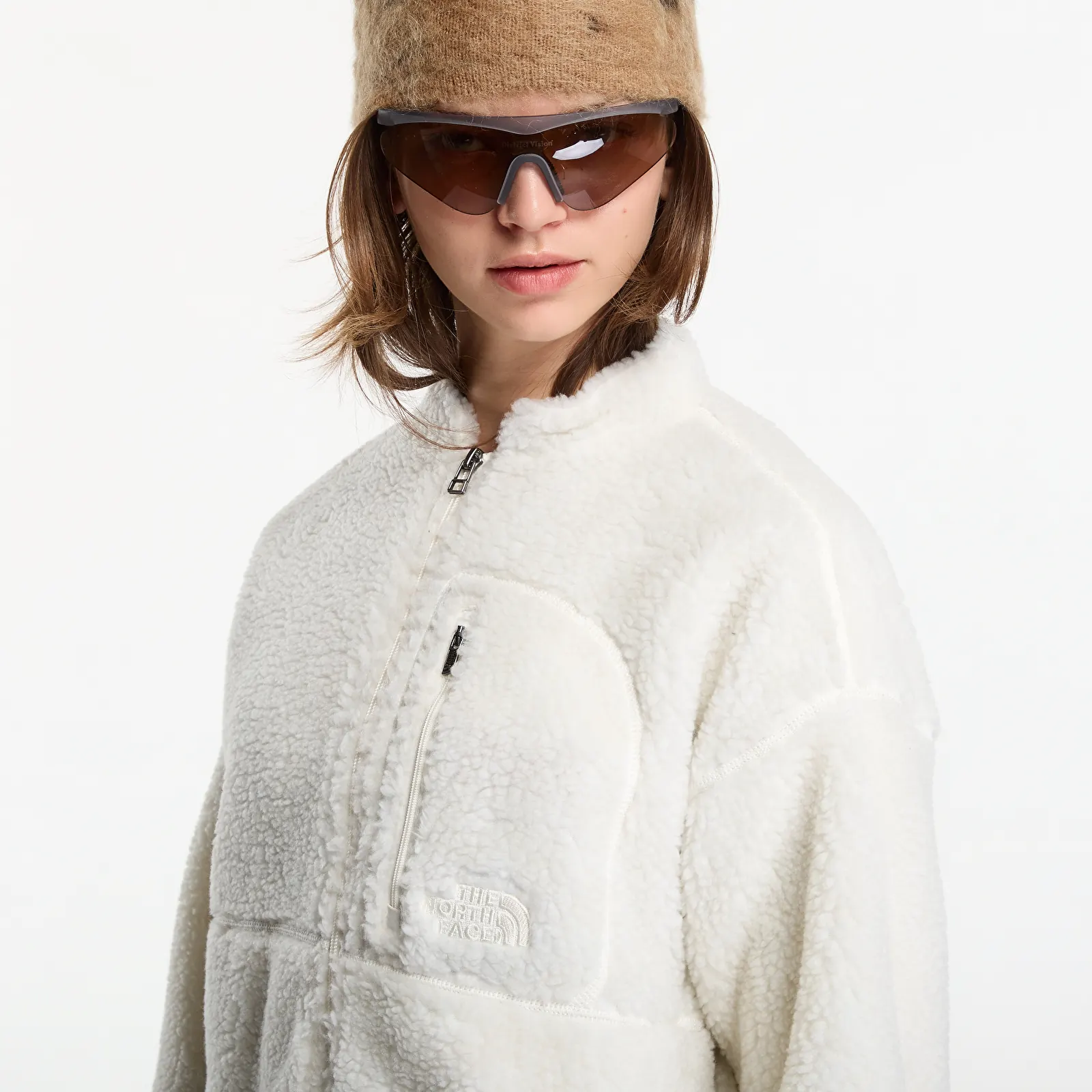 Parkas de mulher The North Face Extreme Pile 2 Full Zip Jacket White Dune