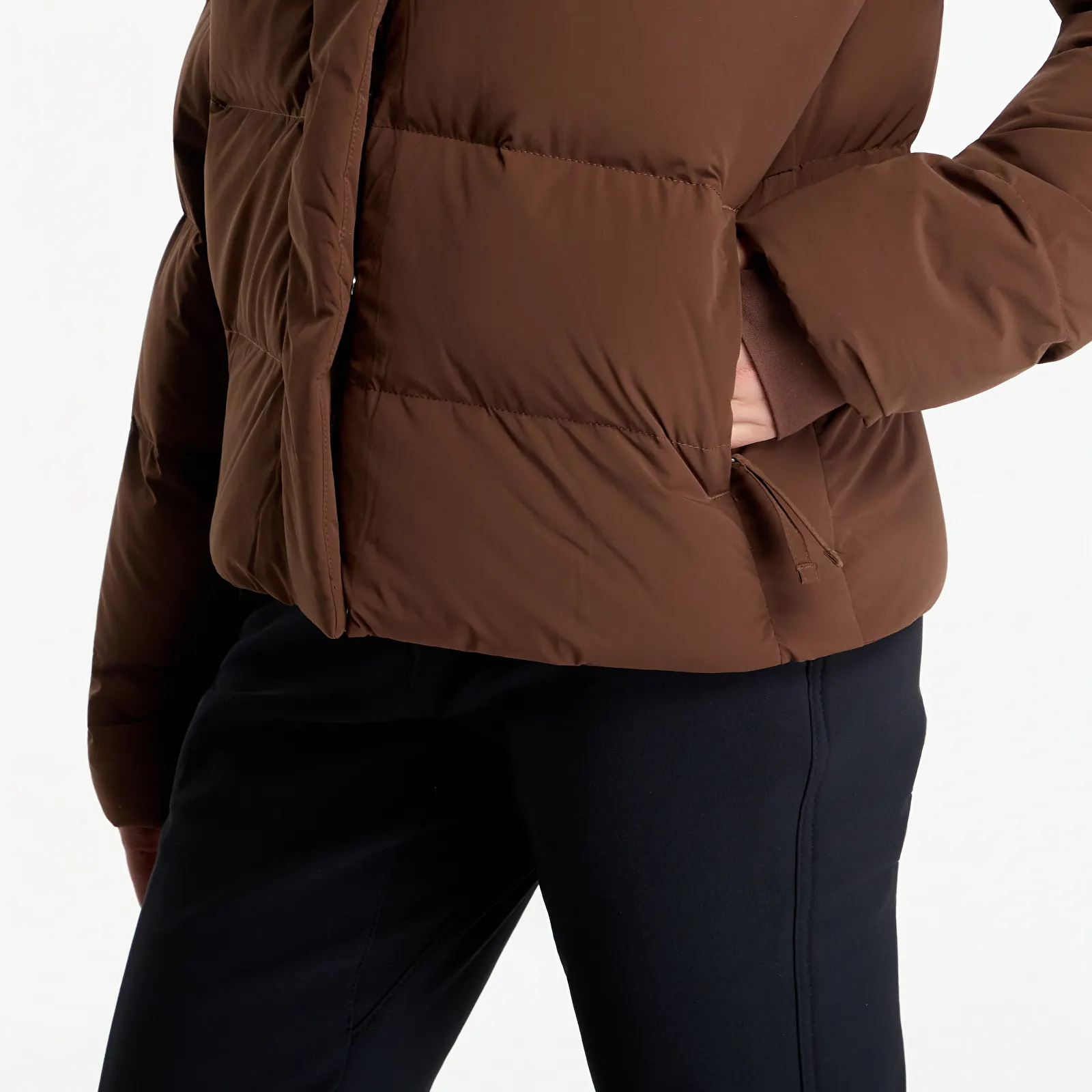 Dámske bundy Columbia Amaze Puff™ Hooded Jacket Tobacco