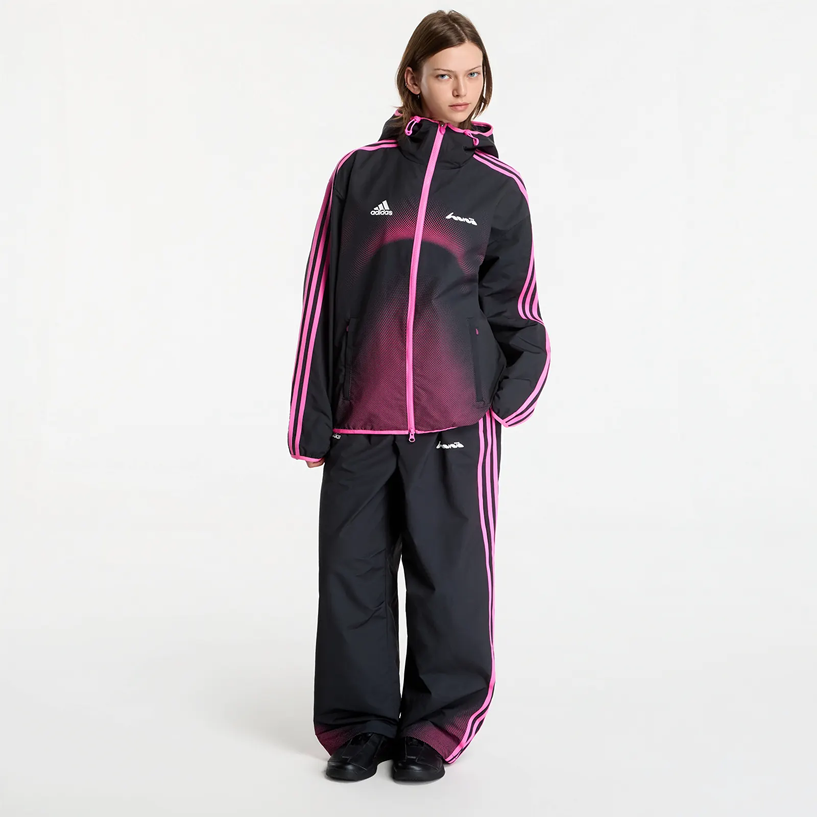 Férfi széldzsekik adidas Huni Track Top UNISEX Black