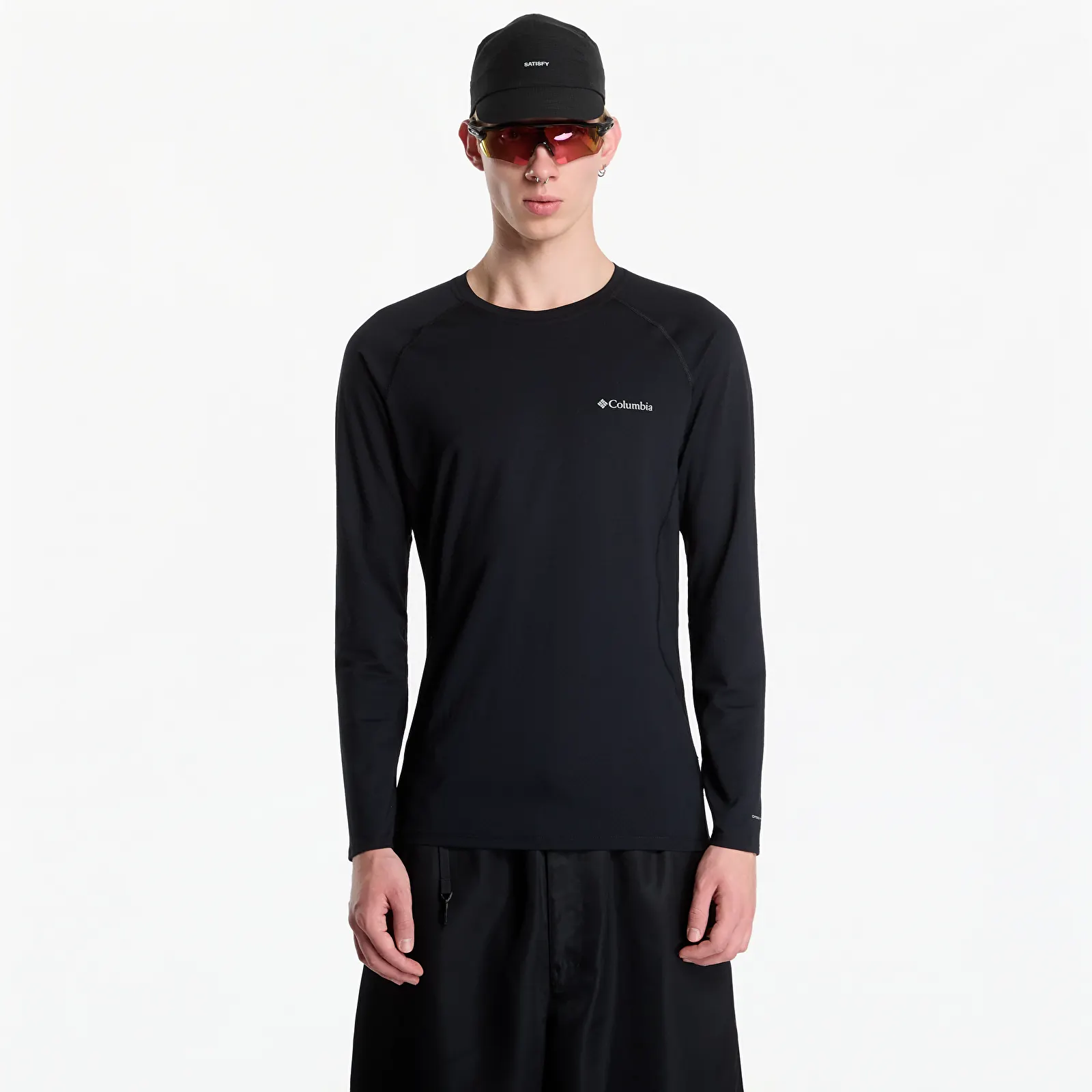 T-skjorter for menn Columbia M Omni-Heat Infinity Knit LS Crew Black